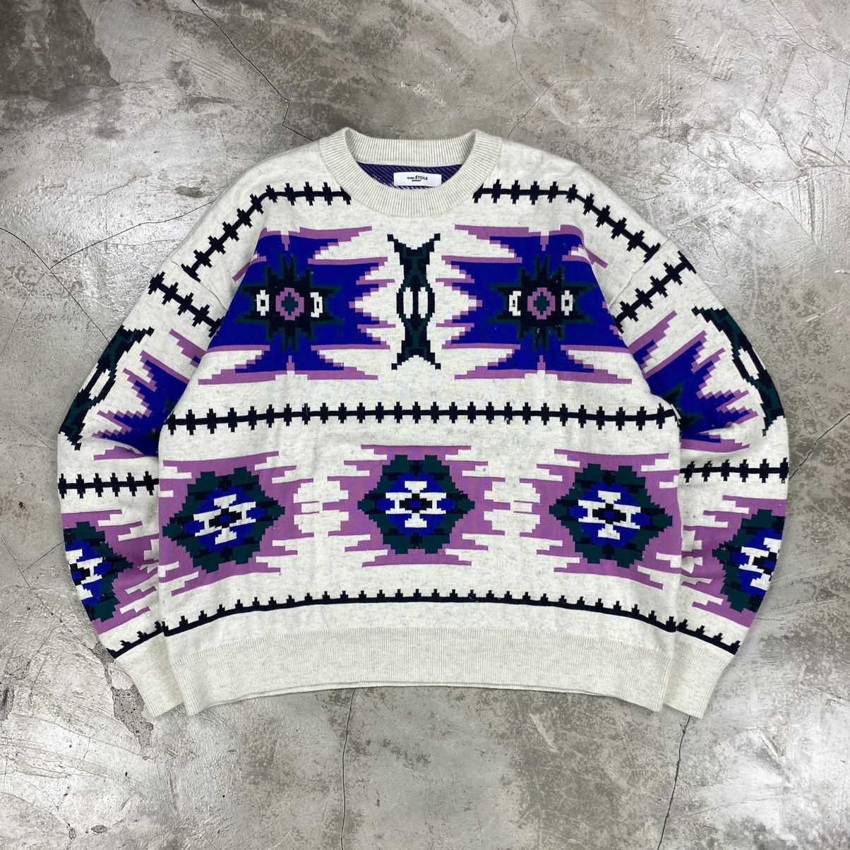 Isabel Marant Etoile Malden Jacquard Knitted Sweater Size US L / EU 52-54 / 3 - 3 Thumbnail