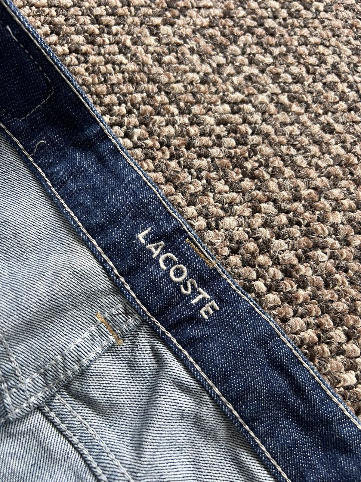 Lacoste VINTAGE LACOSTE AVANT-GARDE DENIM PANTS BIG LOGO Y2K 28 SIZE Size US 28 / EU 44 - 11 Thumbnail