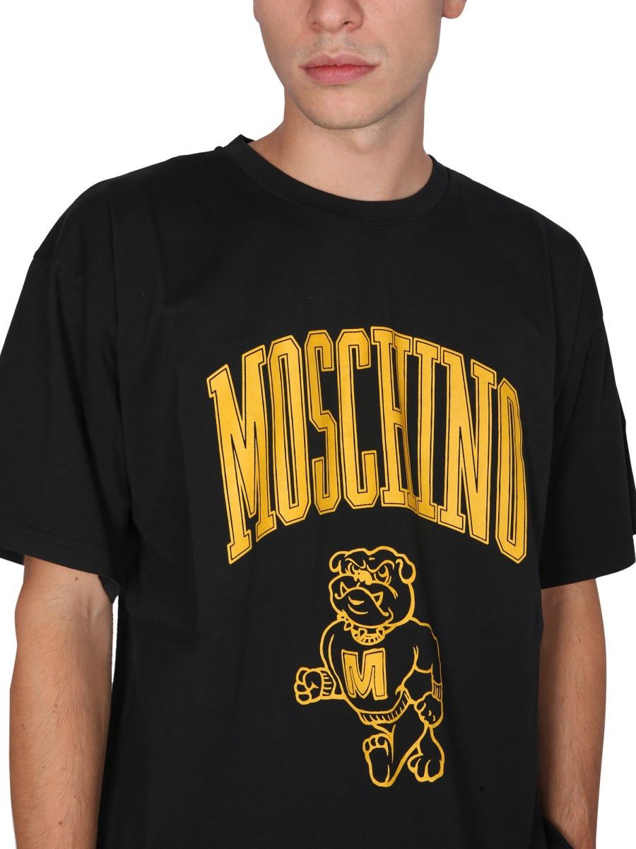 Moschino o1y0225 Logo T-Shirt in Black Size US M / EU 48-50 / 2 - 2 Thumbnail