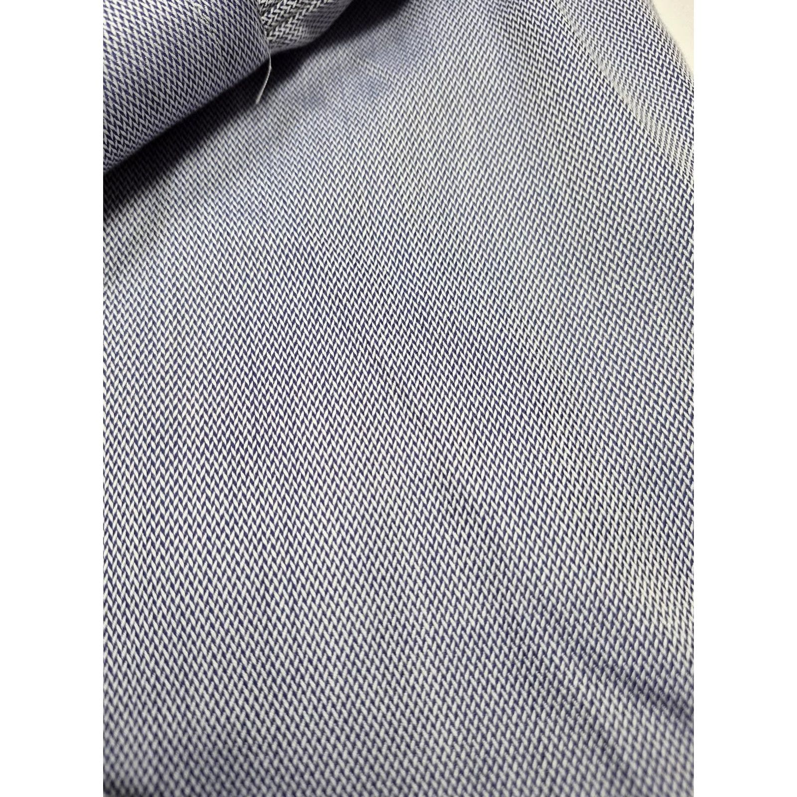 Eton Eton Dress Shirt Mens 16.5 34/35 Blue Herringbone Point Collar Classic Fit Shirt Mens Blue Herringbone Dress Shirt 16.5 34/35 Easy Care"} Size 46R - 4 Thumbnail