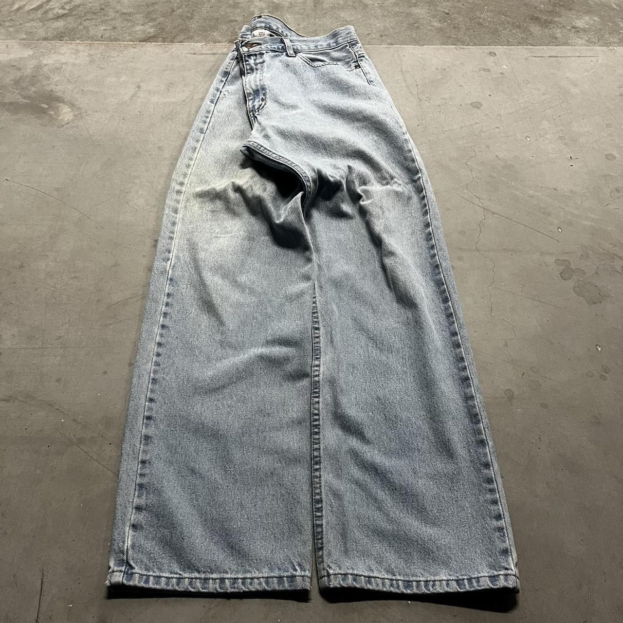 Vintage Crazy Vintage Y2K/2000s Super Baggy Wideleg Skater Style Light Blue Wash Denim Jeans! Size US 36 / EU 52 - 3 Thumbnail