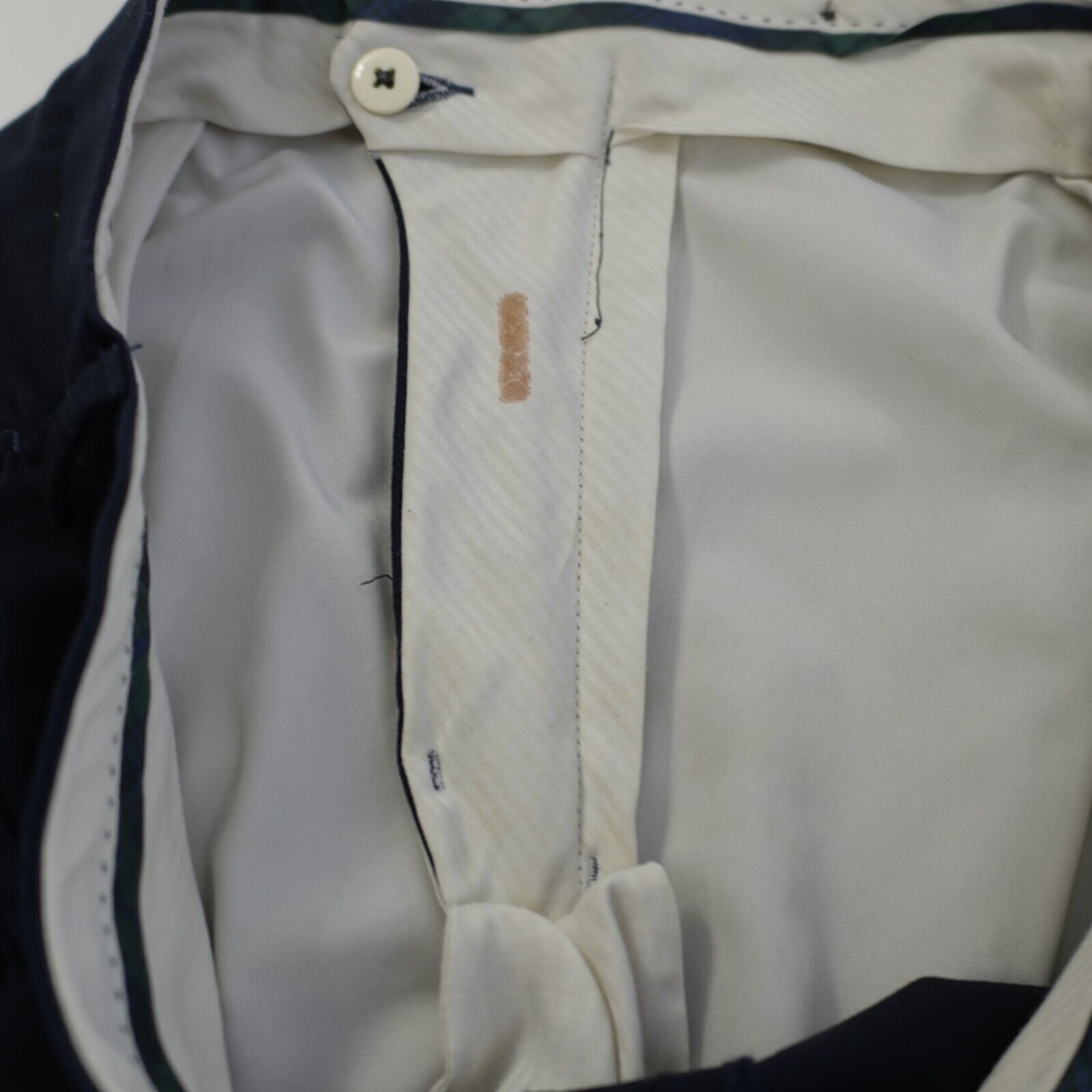 Lauren Ralph Lauren Lauren Ralph Lauren Total Comfort Wool Blue Flat Front 34/30 Size 34R - 4 Thumbnail