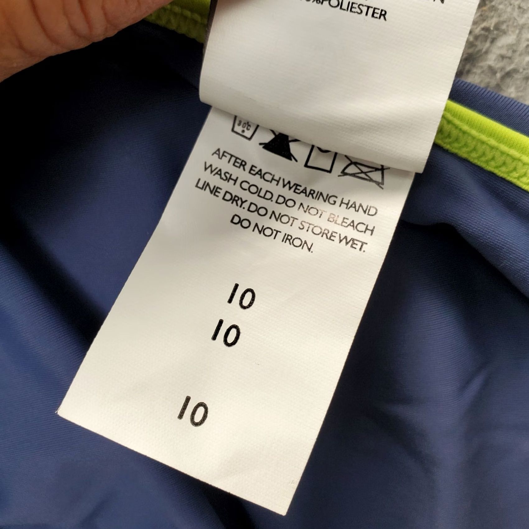 Nike Nike Bikini Bottom Women's 10 Multicolor Nylon Swimwear Piped Trim Embroidered Logo Bottoms Size 32" / US 10 / IT 46 - 7 Thumbnail