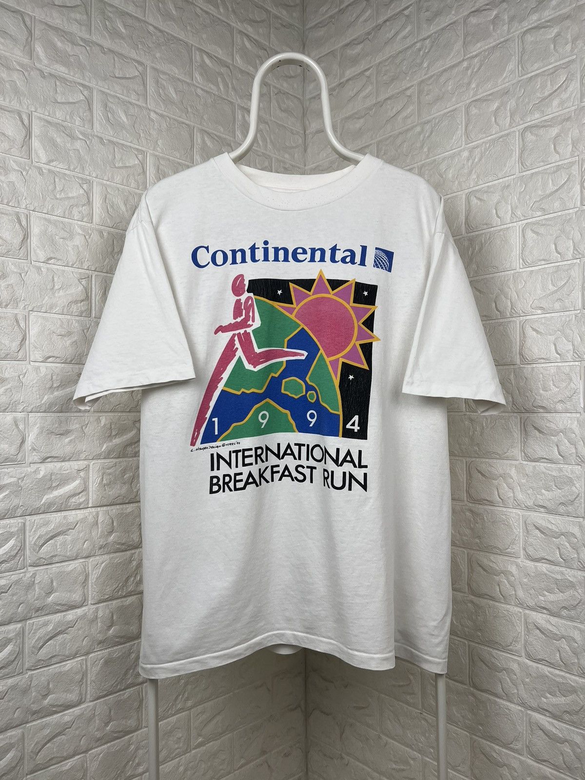 Vintage NYRRC International Breakfast Run 1994 Tee Size US XL / EU 56 / 4 - 1 Thumbnail