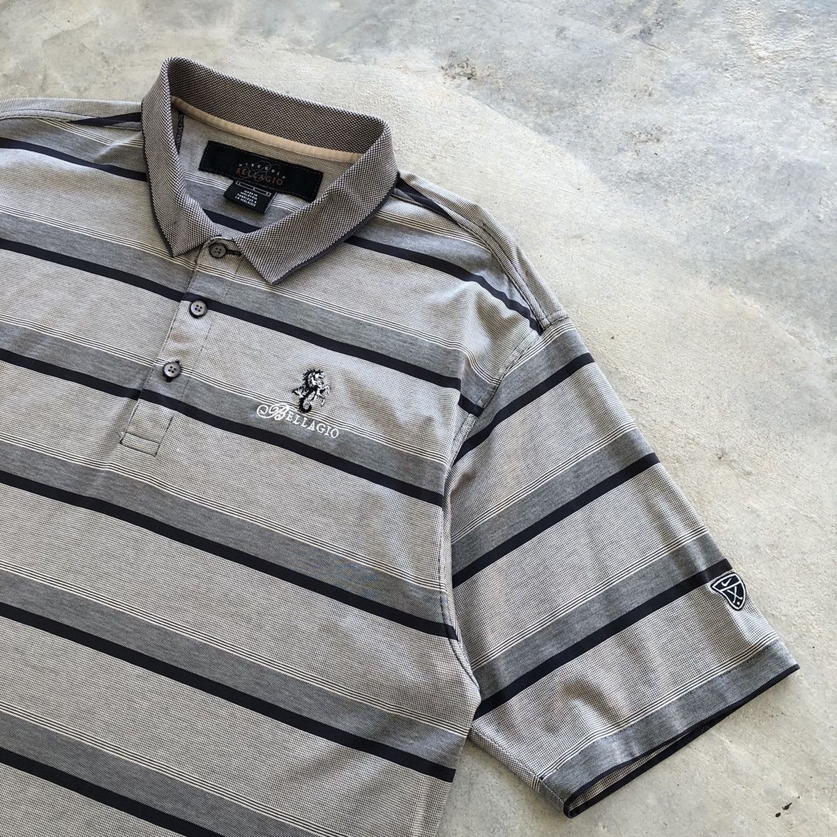 Nike × Vintage NIKE Golf Bellagio Stripe Polo Size US L / EU 52-54 / 3 - 3 Thumbnail