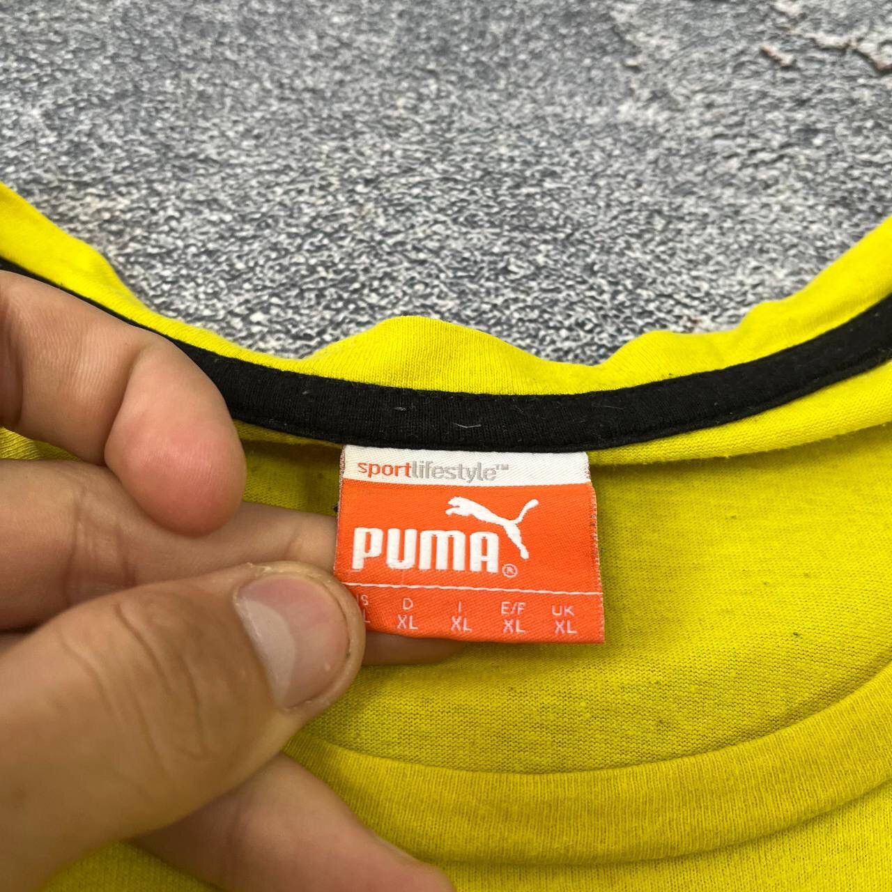 Puma Vintage Yellow BORUSSIA DORTMUND Cotton T-Shirt 1909 Big Size US XL / EU 56 / 4 - 10 Thumbnail
