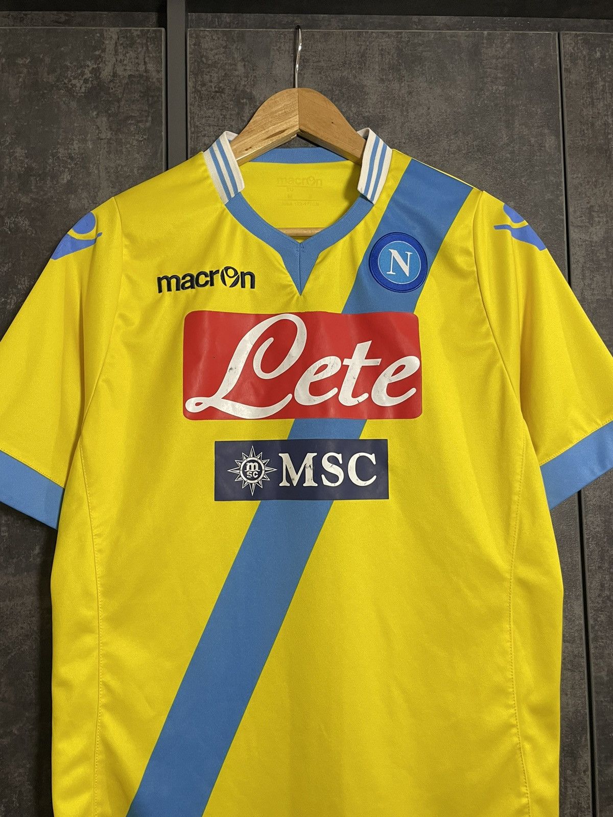 Vintage Vintage Napoli Third 2014 Kit Soccer Jersey Rare Macron Size US M / EU 48-50 / 2 - 4 Thumbnail