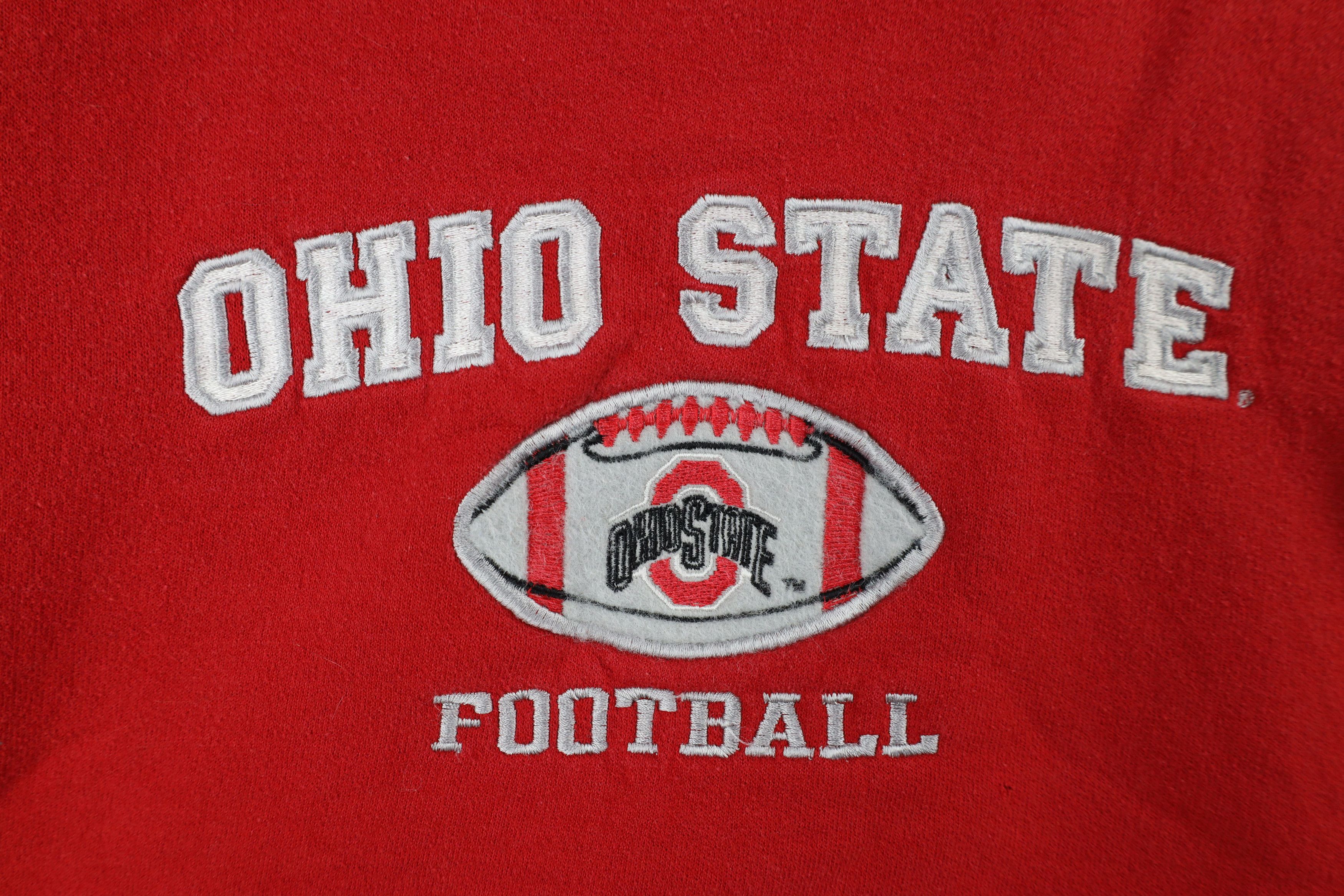 Vintage Vintage 90s Ohio State University Football Sweatshirt USA Size US XL / EU 56 / 4 - 4 Thumbnail