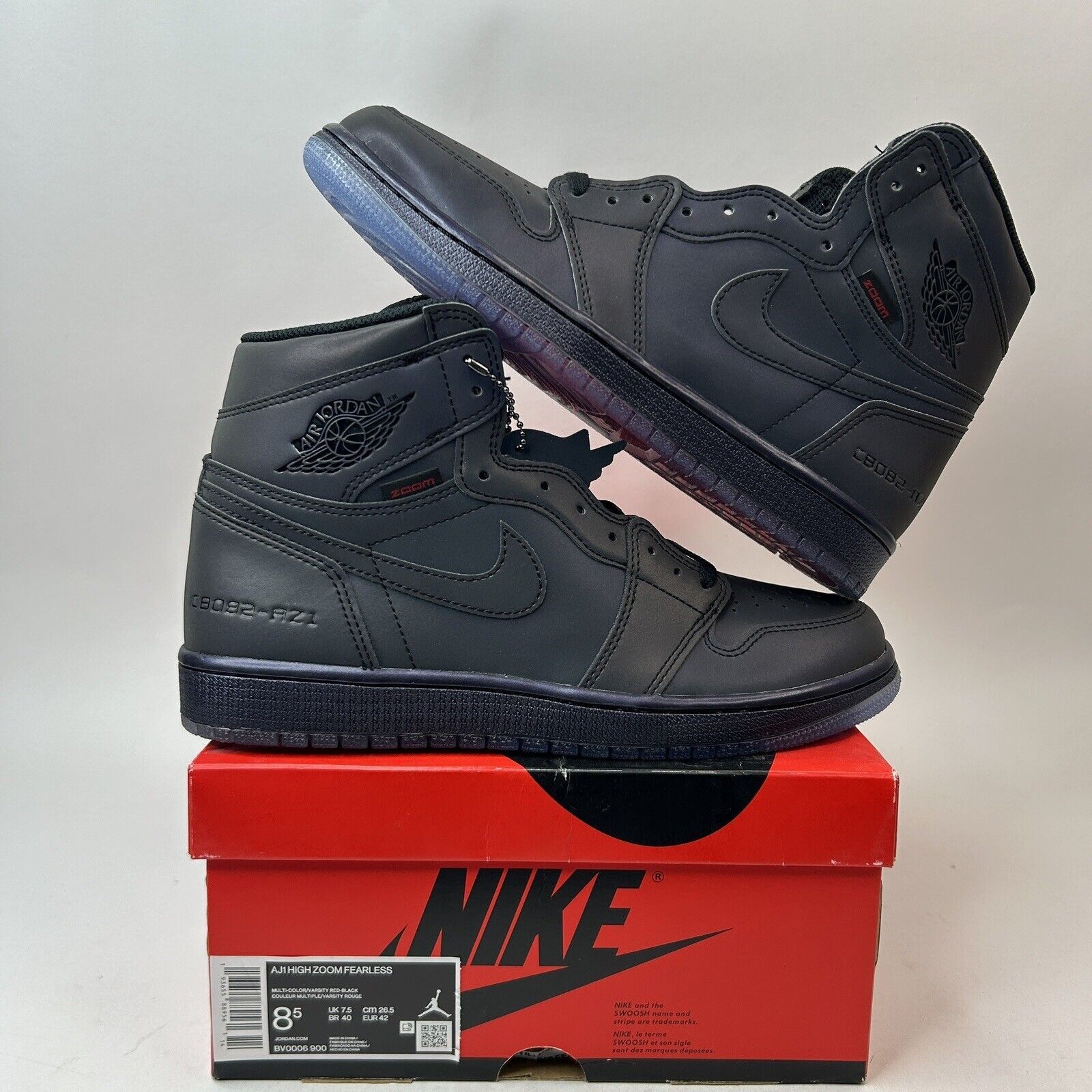 Jordan Brand Nike Air Jordan 1 Retro High Zoom “Fearless” 2023 Size US 8.5 / EU 41-42 - 1 Thumbnail