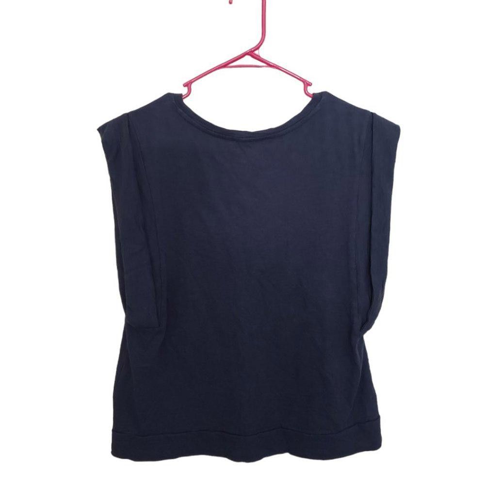 Designer CT558 I.N.C. Ladies Navy T-shirt Top L Size L / US 10 / IT 46 - 2 Thumbnail
