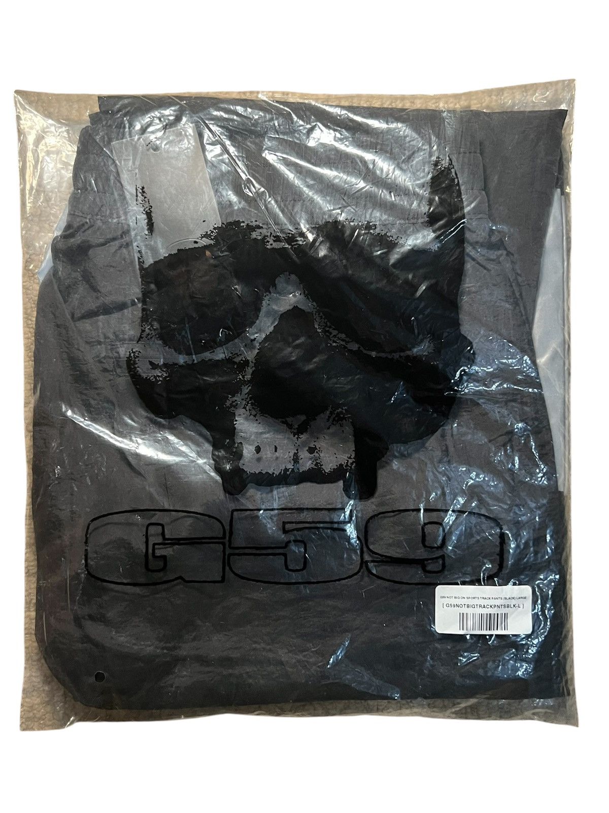 G59 Records G59 NOT BIG ON SPORTS TRACK PANTS (BLACK) LARGE Size US 32 / EU 48 - 1 Thumbnail