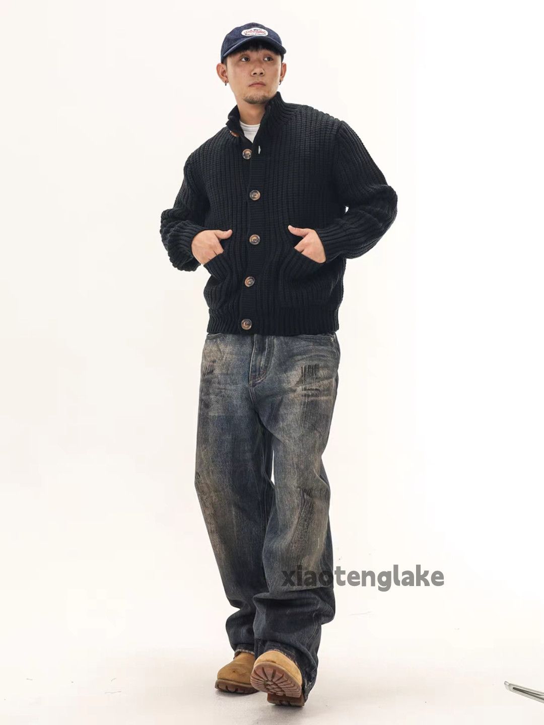 Jean × Vintage Washed faded unisex rusty punk grunge paint stain jeans Size US 30 / EU 46 - 1 Thumbnail