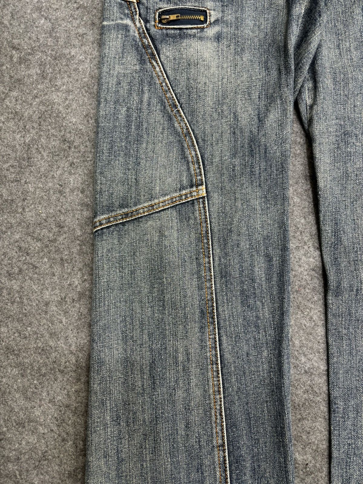 Seditionaries 💥Twsted Leg Double Waist💥Very Rare C.ien Zipper Denim F484 Size US 31 - 8 Thumbnail