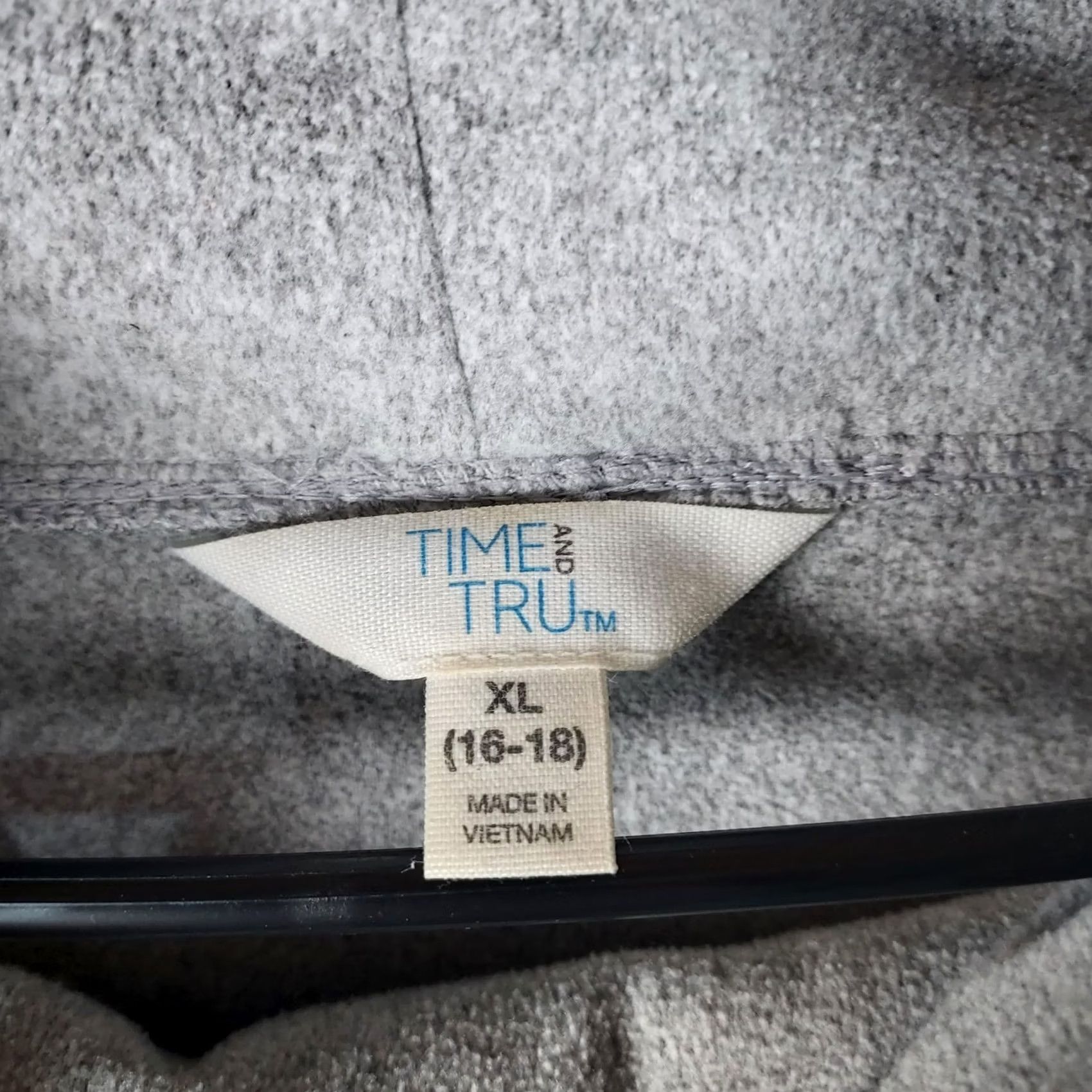 Vintage Time And Tru Womens XL Gray Cowl Neck Pullover Soft Knit Top Shirt Regular Size Weather-Ready Casual Mens? Size XL / US 12-14 / IT 48-50 - 4 Thumbnail