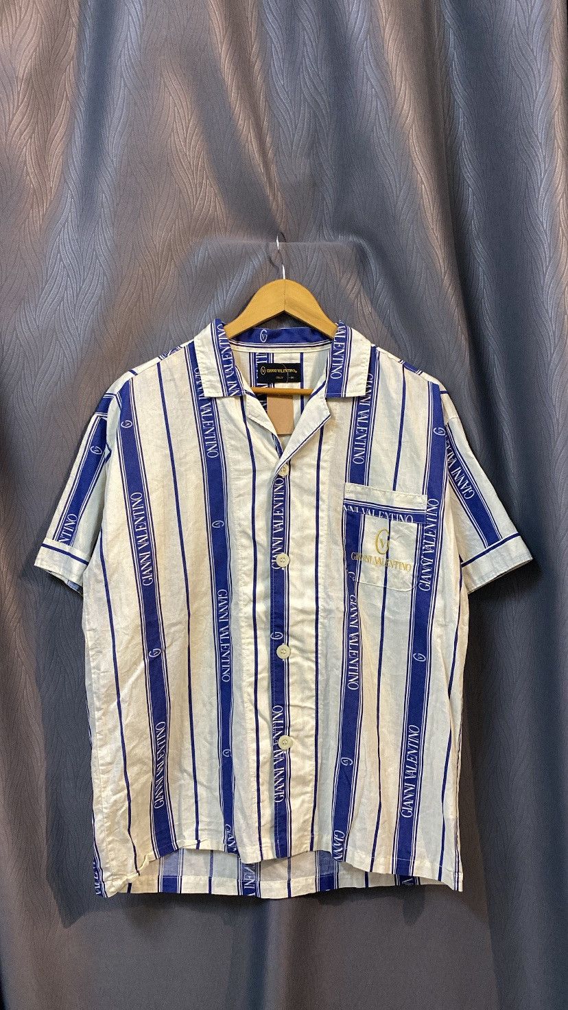 Designer × Gianni Valentino GIANNI VALENTINO BUTTON UP OPEN COLLAR JAPAN Size US M / EU 48-50 / 2 - 1 Thumbnail