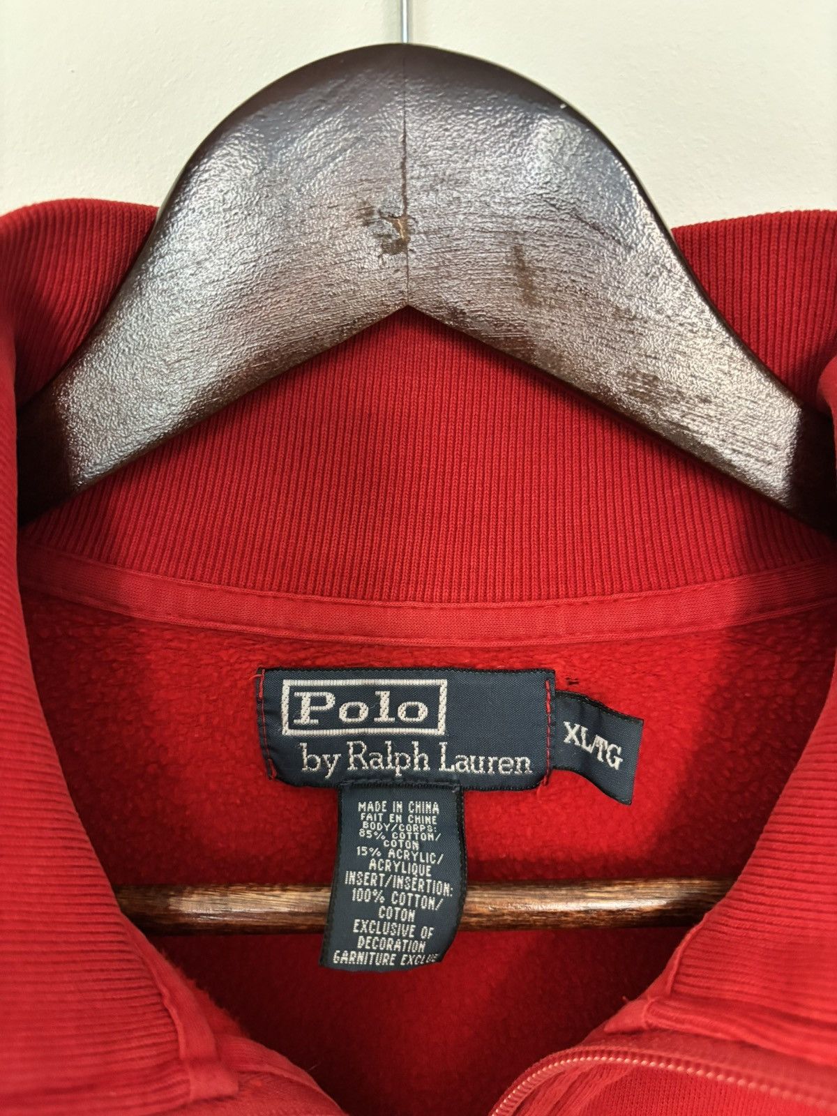 Polo Ralph Lauren Vintage Polo Ralph Lauren Red Track Jacket Zip Sportswear Size US XL / EU 56 / 4 - 2 Thumbnail