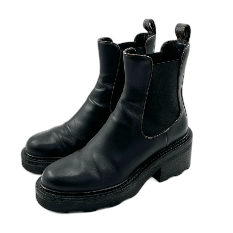 Louis Vuitton Louis Vuitton Black Chelsea Boots Size 38 Size US 7 / IT 37 - 1 Thumbnail