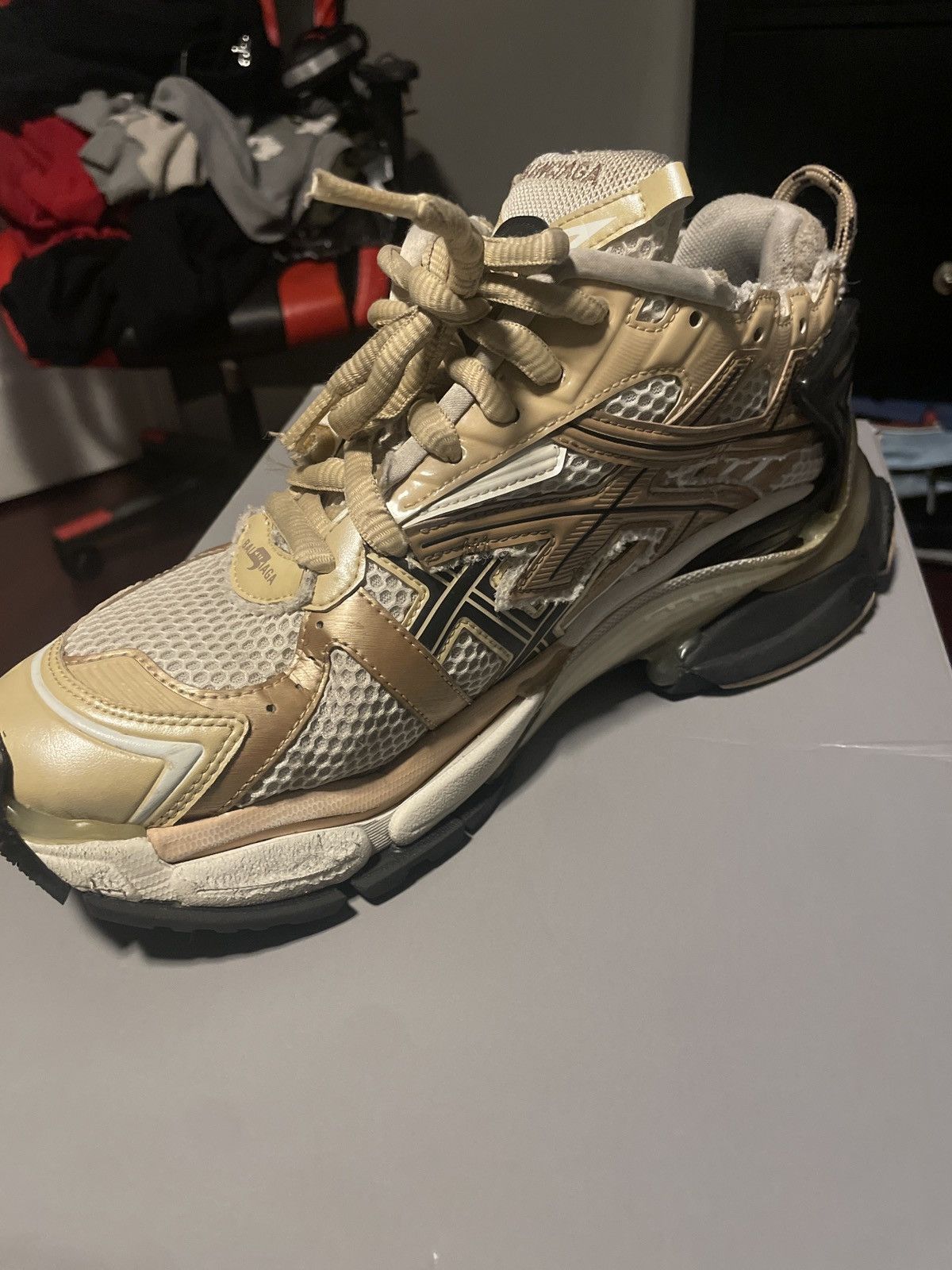 Balenciaga Four-Color Balenciaga Beige Runners Size US 9 / EU 42 - 5 Thumbnail