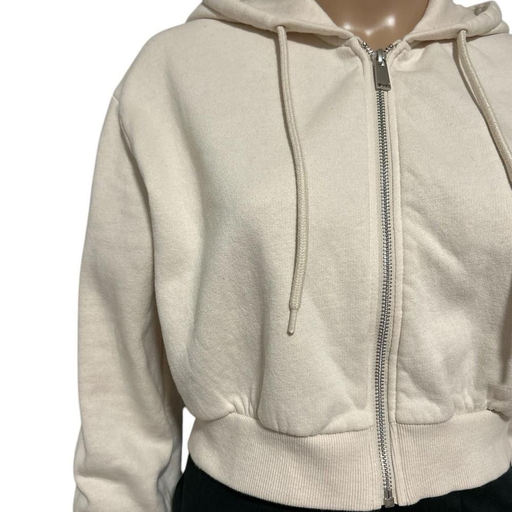 Divided DIVIDED Cream-coloured cropped zip-up hoodie, size M Size M / US 6-8 / IT 42-44 - 2 Thumbnail