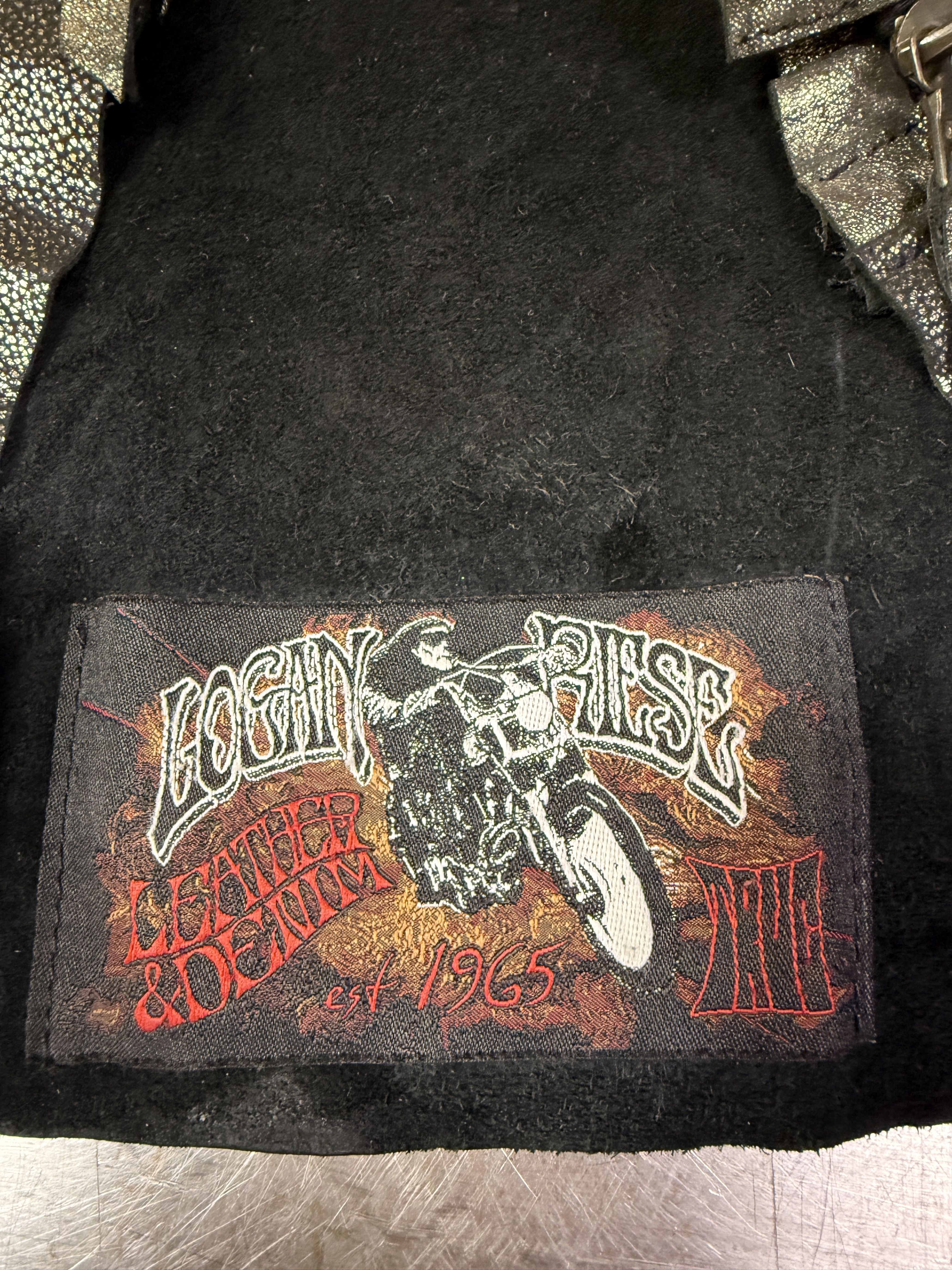 Leather Logan Riese Leather Motorcycle Vest Size US L / EU 52-54 / 3 - 4 Thumbnail