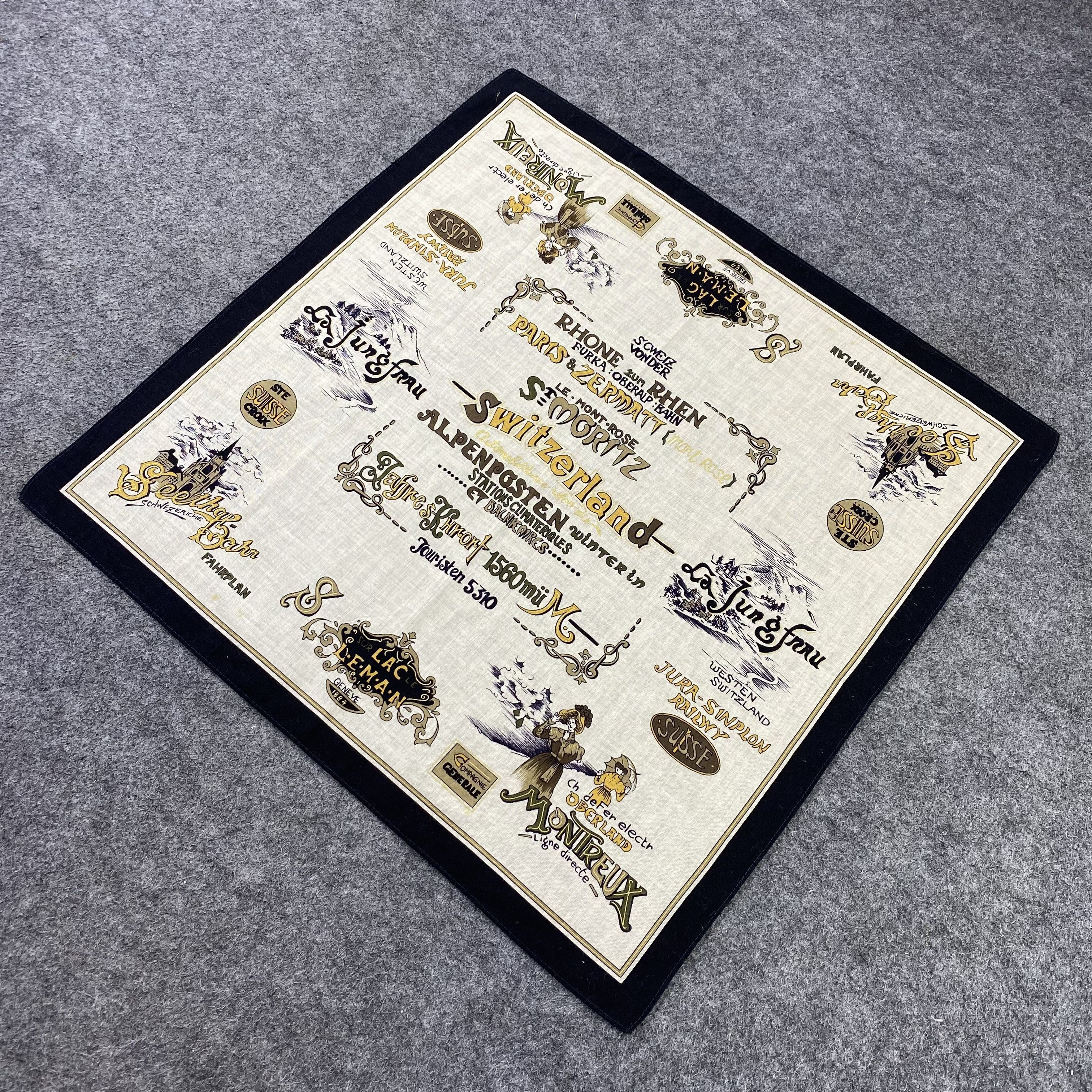 Designer Switzerland Handkerchief / Bandana / Neckerchief-B1391 Size ONE SIZE - 4 Thumbnail