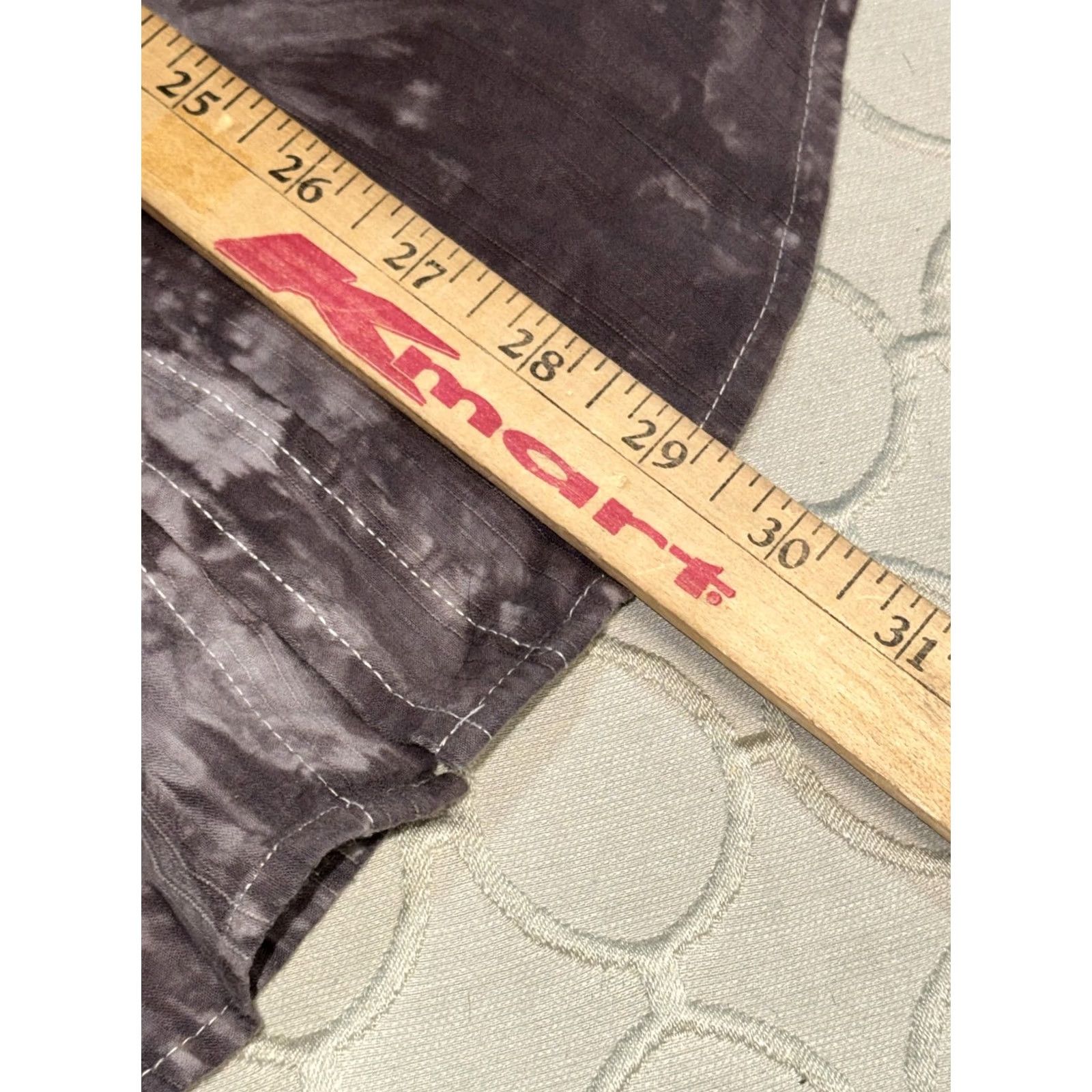 Vintage VINTAGE Eighty Eight Shirt Mens Medium Gray Tie Dye Button Down Fleur de Lis Wings Print Size US M / EU 48-50 / 2 - 7 Thumbnail