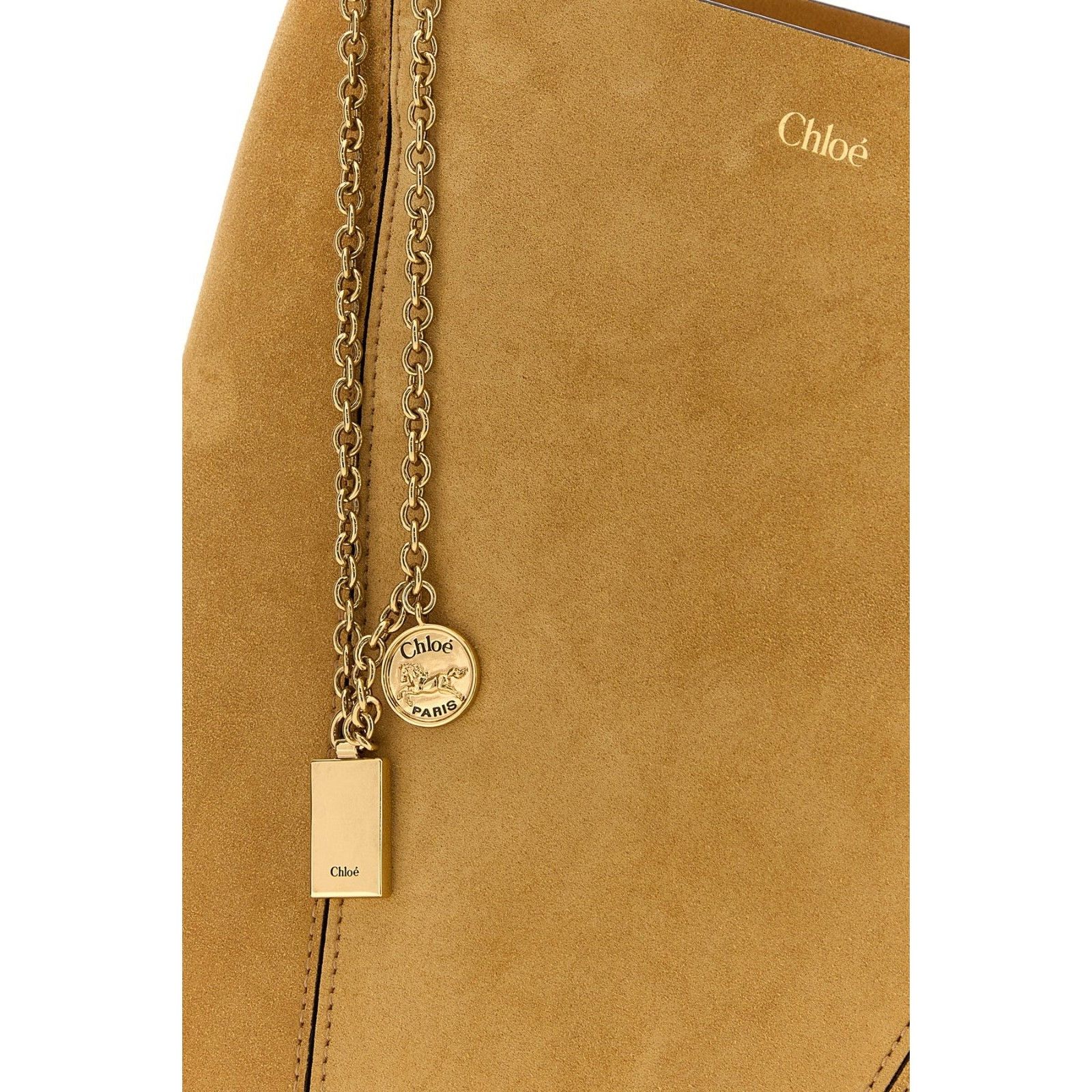 Chloe Chloe Spin Beige Suede Tote Bag New & Authentic Size ONE SIZE - 4 Thumbnail