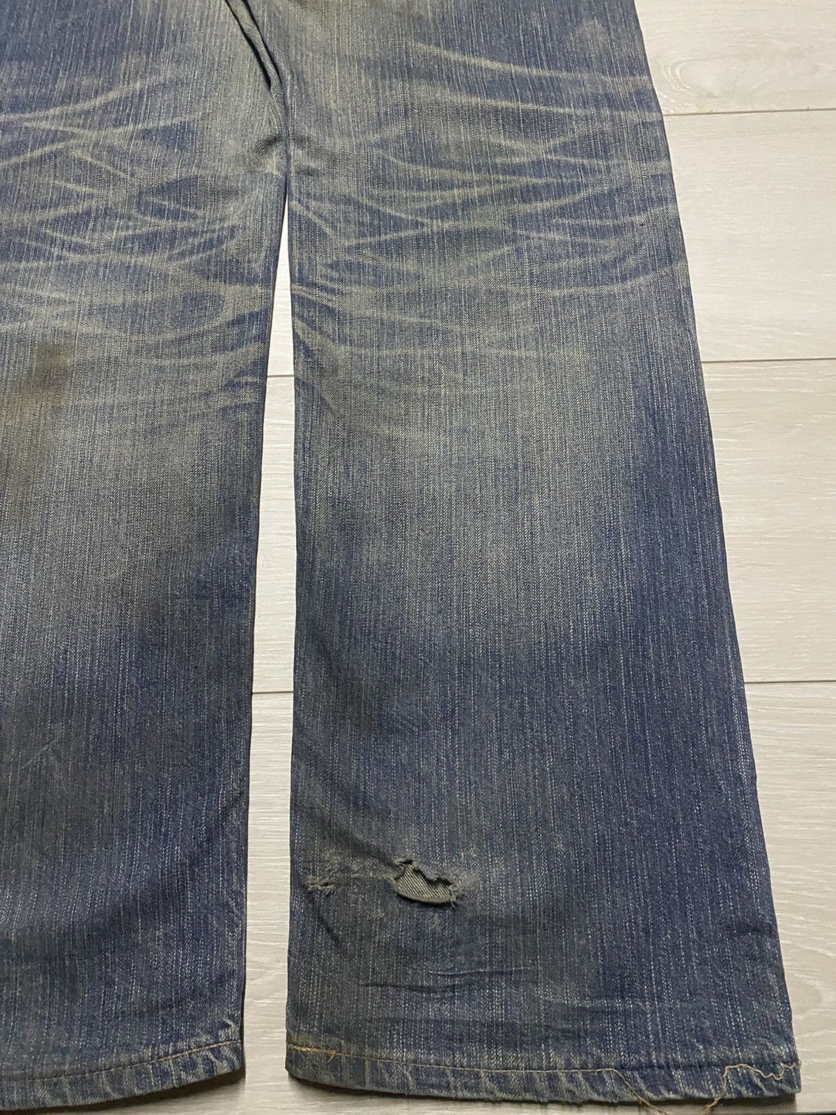 Edwin Vintage Edwin Xv Mud Wash Distressed Baggy Jeans Size US 35 - 10 Thumbnail