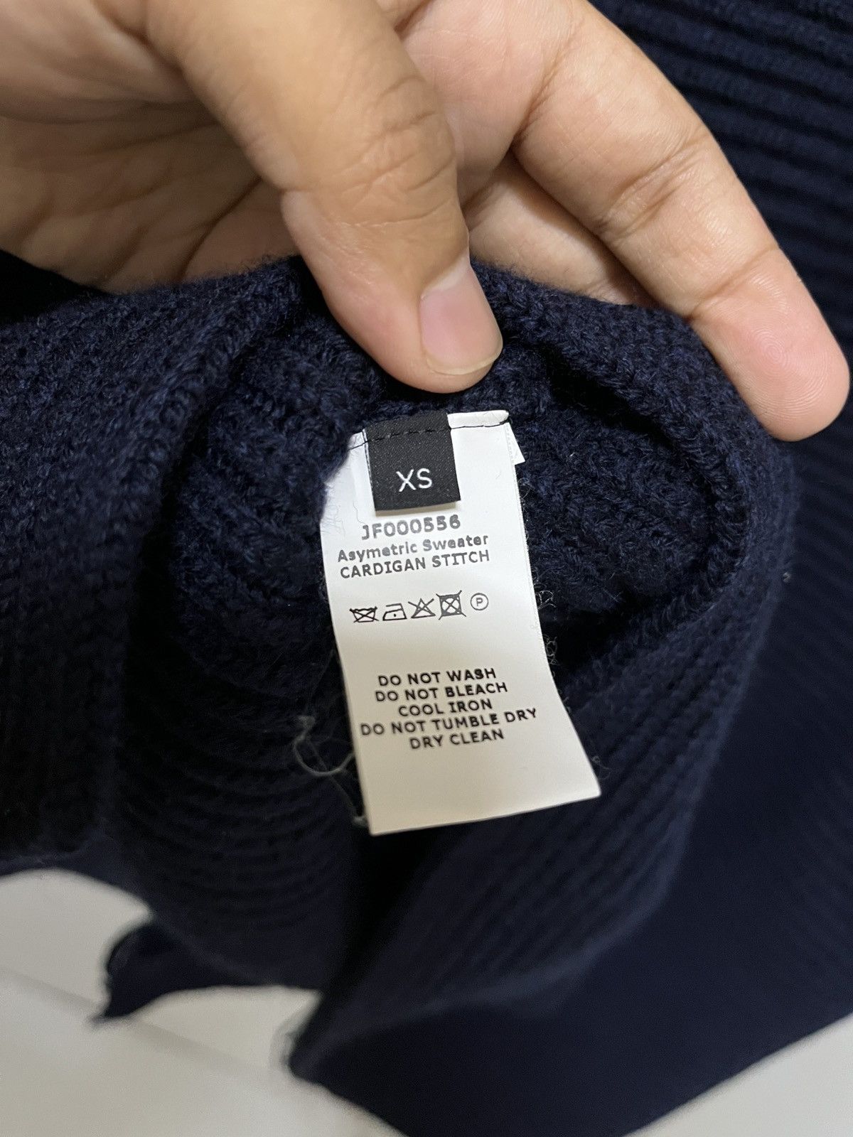 Joseph Joseph Navy Asymmetric Crew Cardigan Size XS / US 0-2 / IT 36-38 - 11 Thumbnail