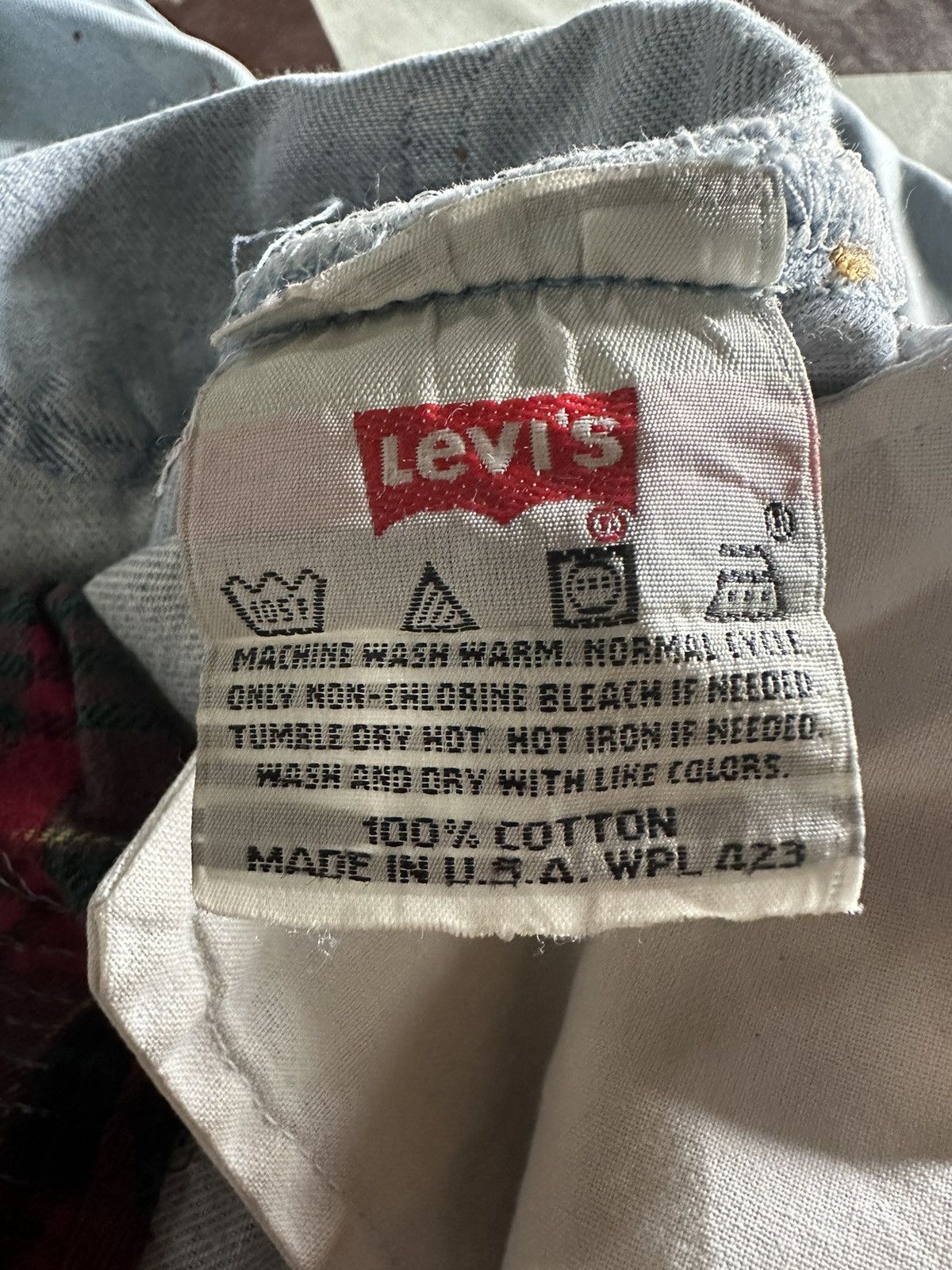 Levi's Vintage 90s Levi’s 501 custom paint denim jeans Size US 32 / EU 48 - 11 Thumbnail