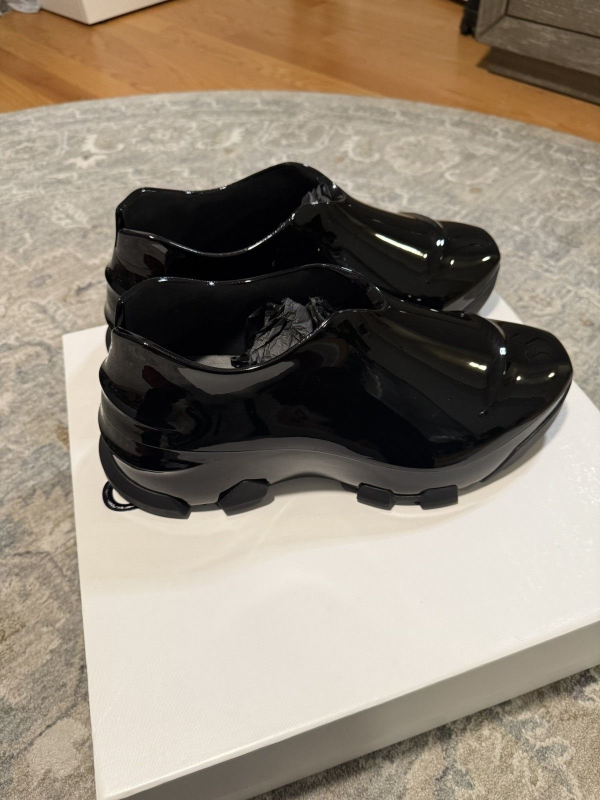 Givenchy Givenchy Monumental Mallow Patent Leather Slip Ons Size US 12 / EU 45 - 2 Thumbnail