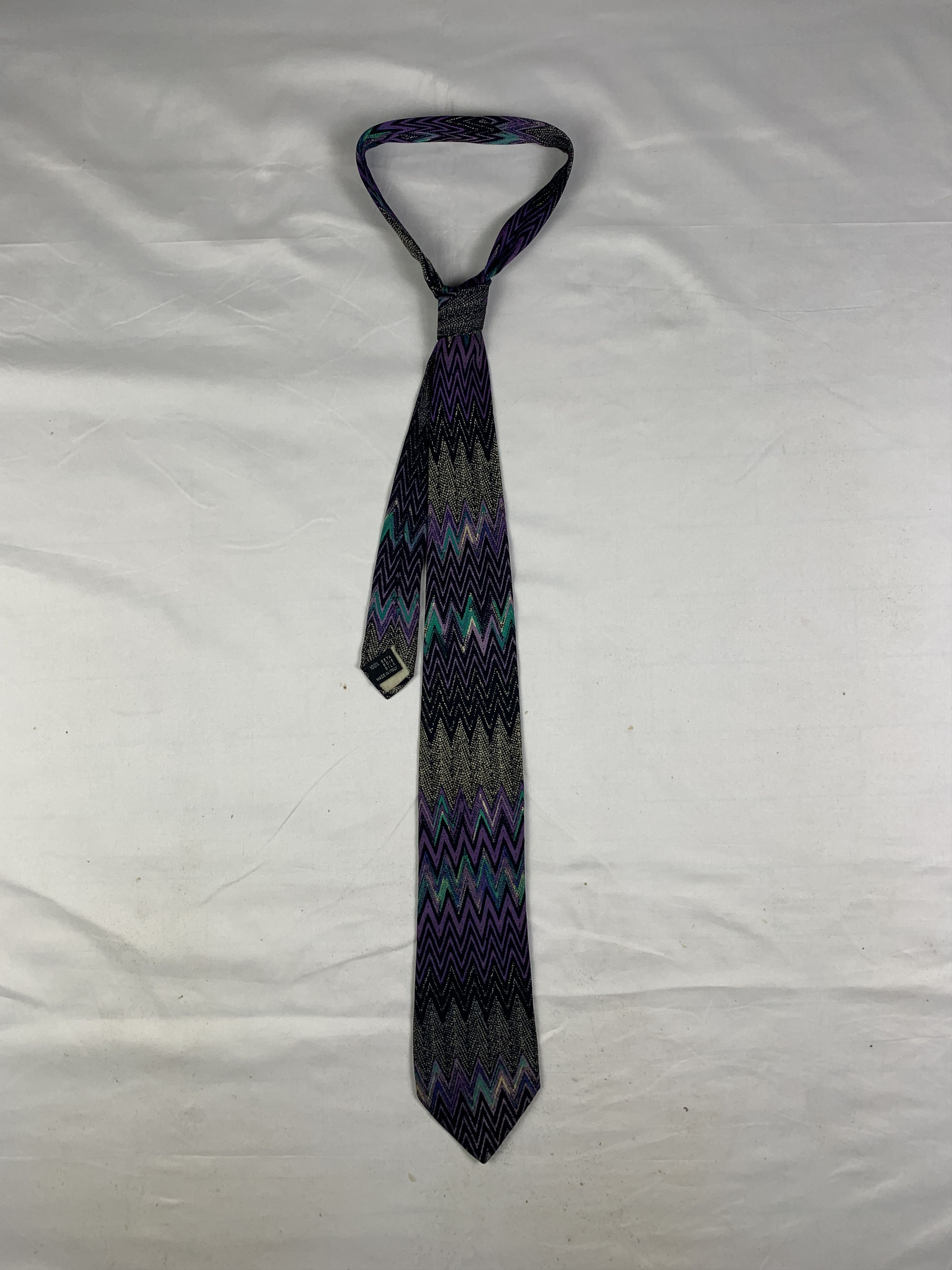 Missoni 2000s Missoni Zig-zag Multicolor Tie (OSFA) Size ONE SIZE - 1 Thumbnail