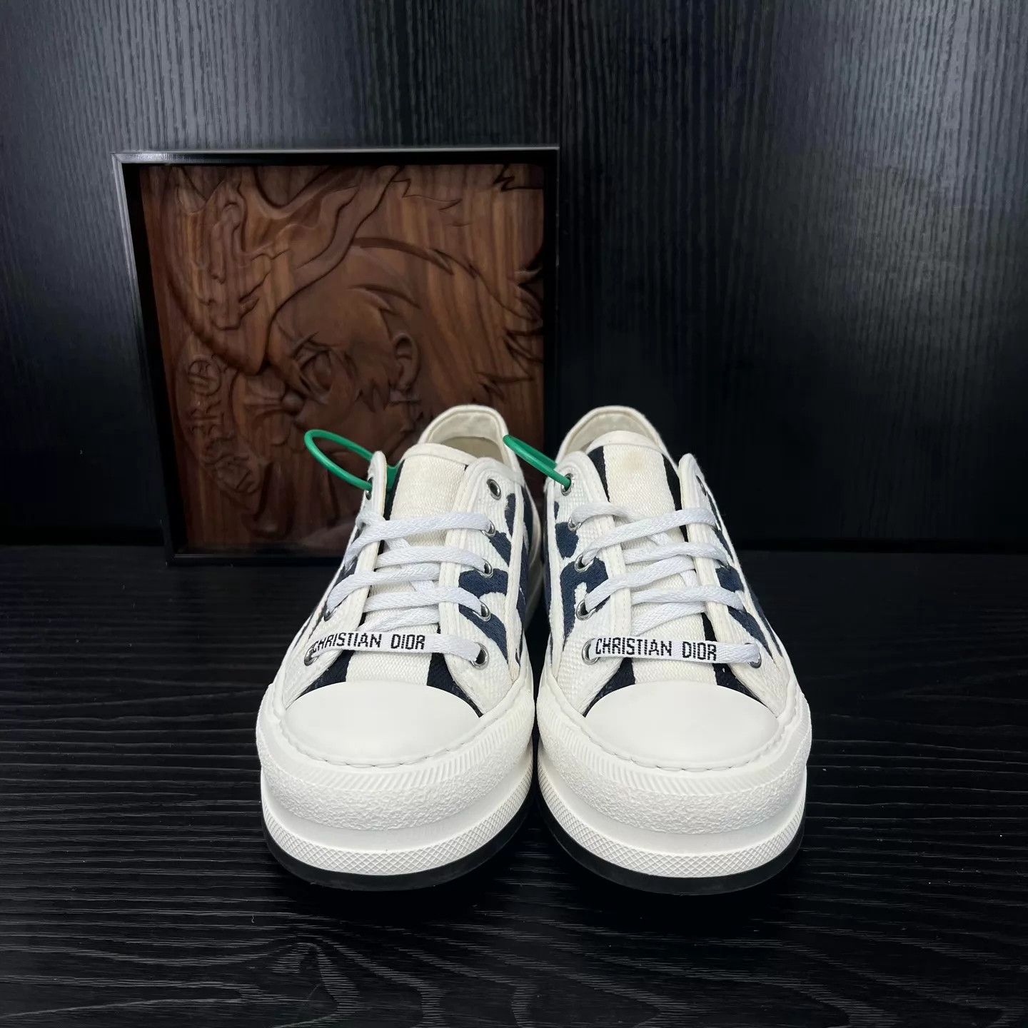 Dior Dior Walkdior White & Blue Graffiti 36.5 Near Mint Size US 6 / IT 36 - 3 Thumbnail