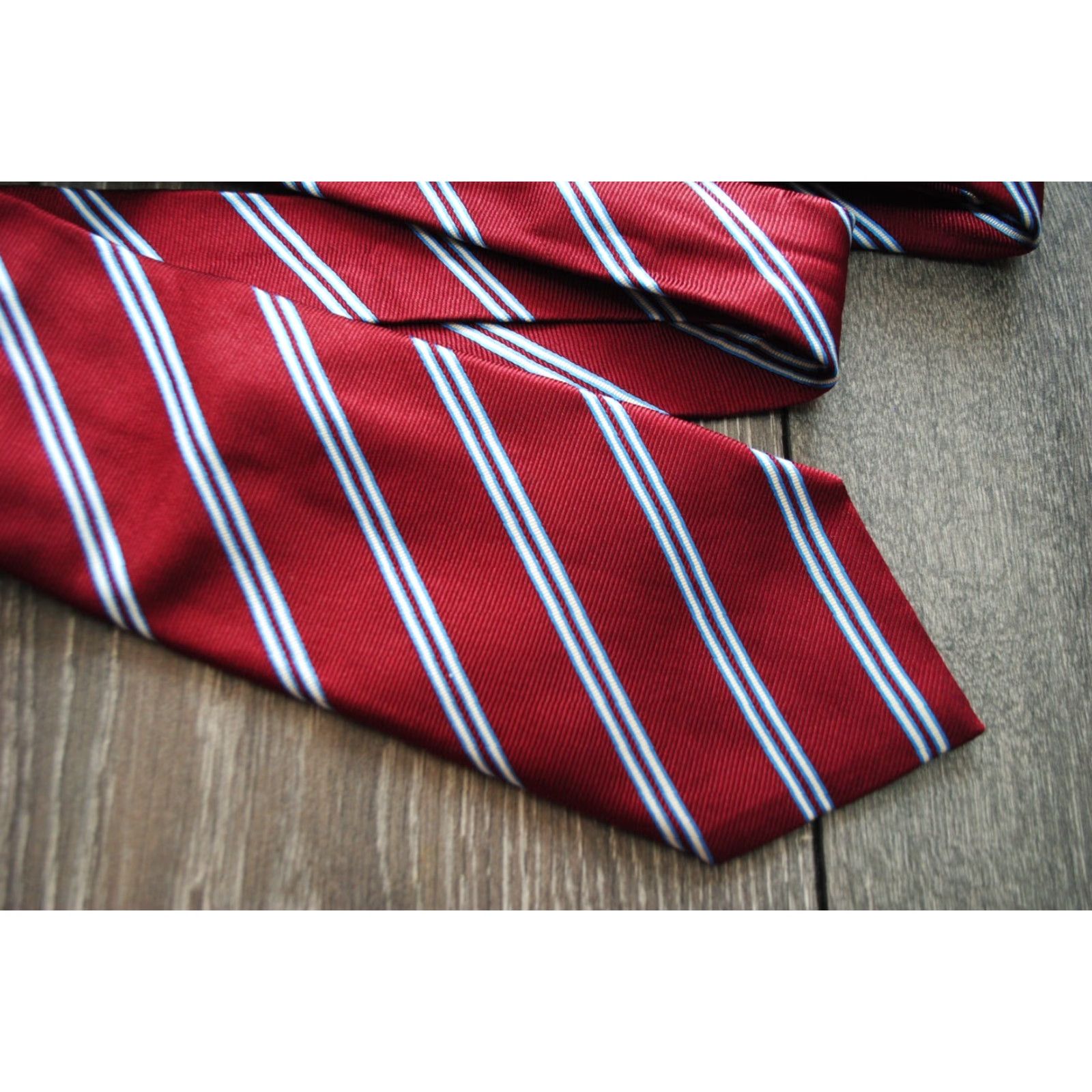 Ermenegildo Zegna ERMENEGILDO ZEGNA MENS SILK DRESS TIE MULTICOLOR STRIPED 100% SILK MINT LUXURY Size ONE SIZE - 3 Thumbnail