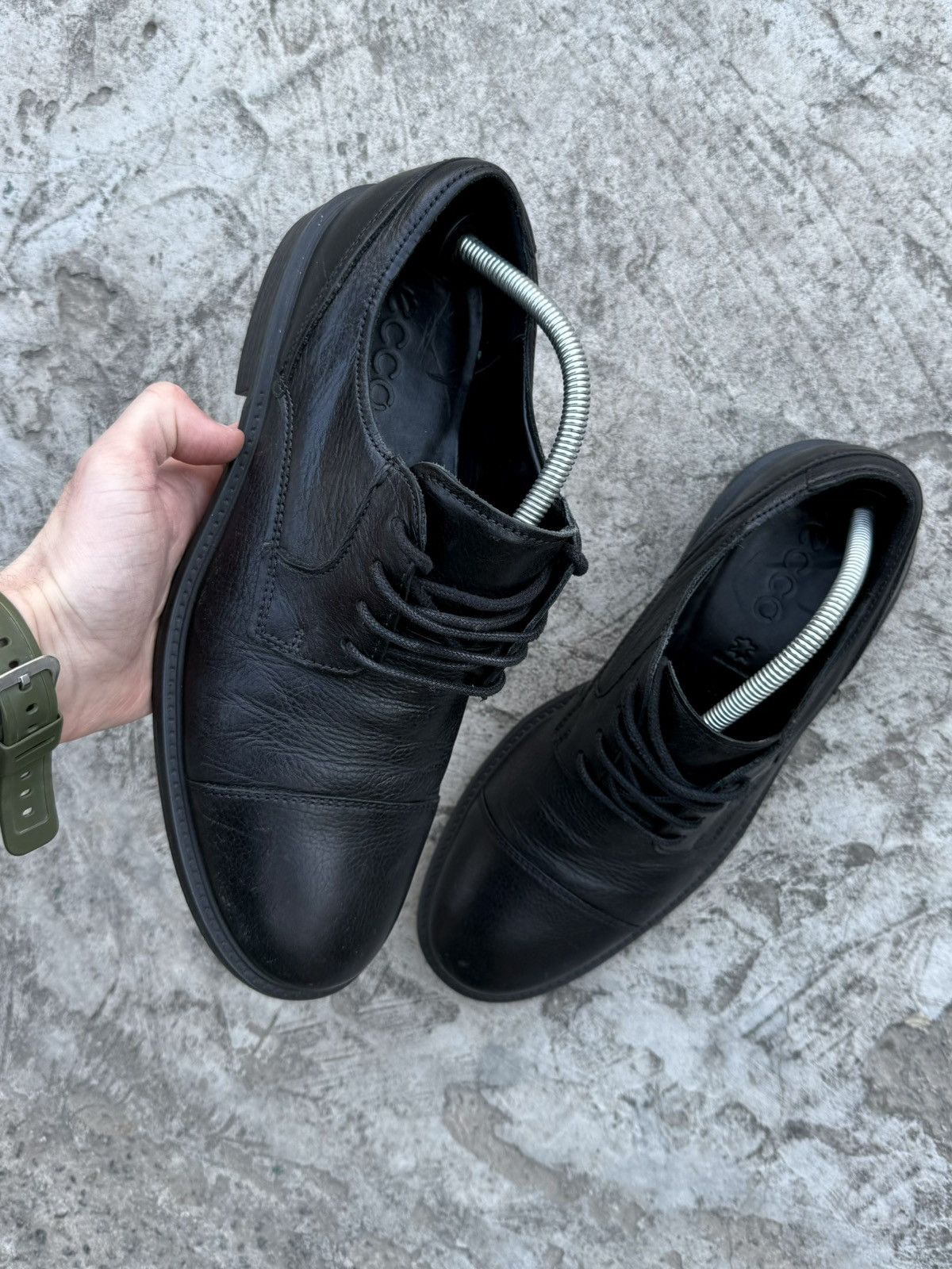 Ecco Ecco Casual Y2K Old Many Hype Leather Oxford Brogue Shoes Size US 11 / EU 44 - 2 Thumbnail