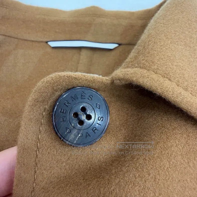 Hermes Hermes Gold Brown Single-Breasted Cashmere Long Coat Size M / US 6-8 / IT 42-44 - 5 Thumbnail