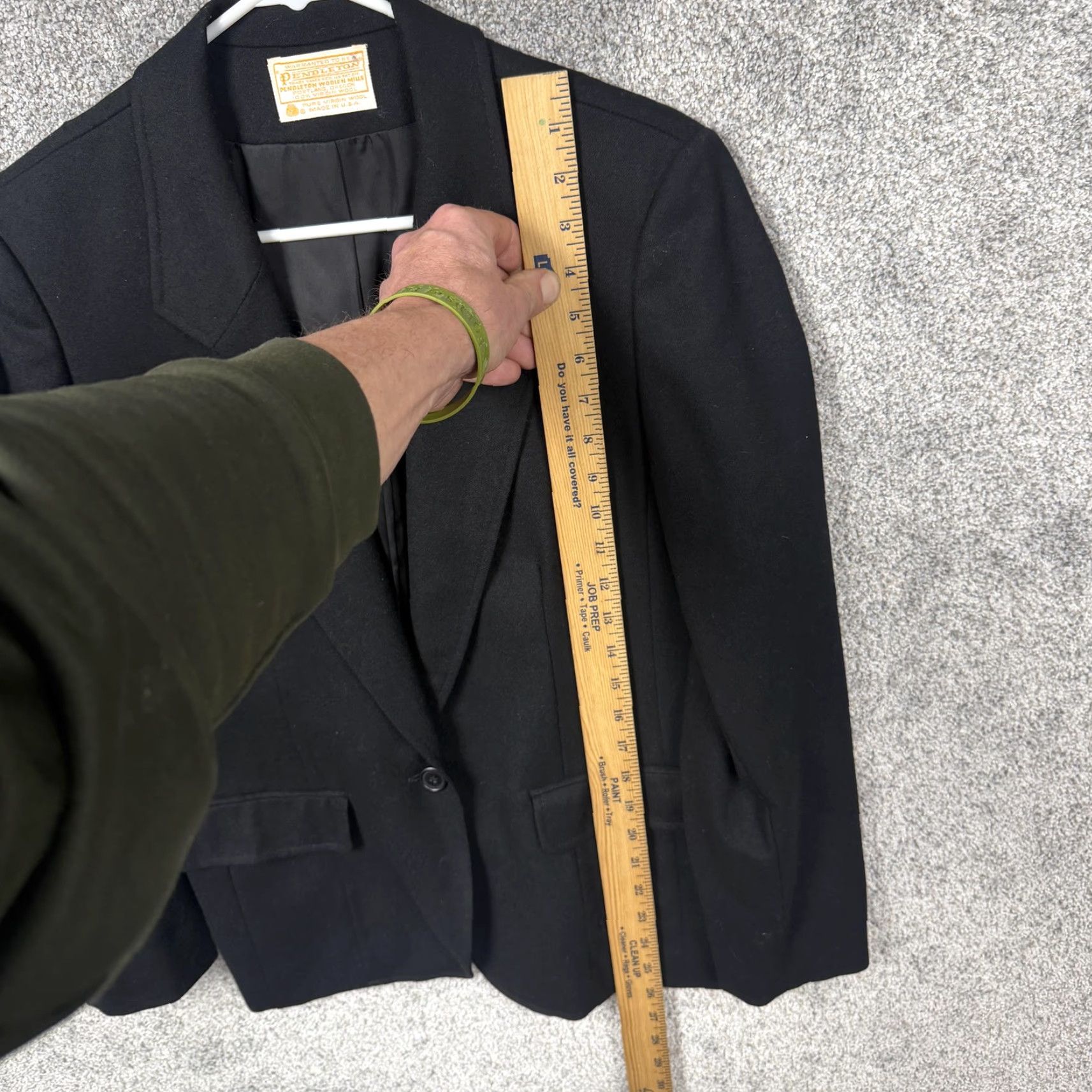 Pendleton VINTAGE Pendleton Black Wool Blazer 12 Women Single-Breasted Notch Lapel 100% Virgin Wool Office Workwear USA Men's? Size XL / US 12-14 / IT 48-50 - 2 Thumbnail