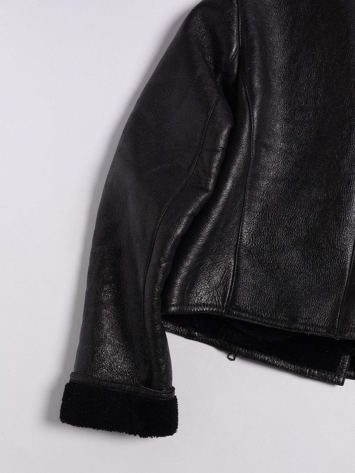 Gianfranco Ferre Gianfranco Ferre GFF Leather Pelle Shearling Crop Jacket Vin Size M / US 6-8 / IT 42-44 - 19 Thumbnail