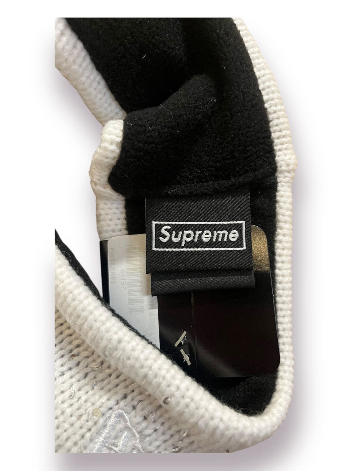 New Era × Supreme Supreme New Era Sequin Arc Logo Headband Size ONE SIZE - 5 Thumbnail