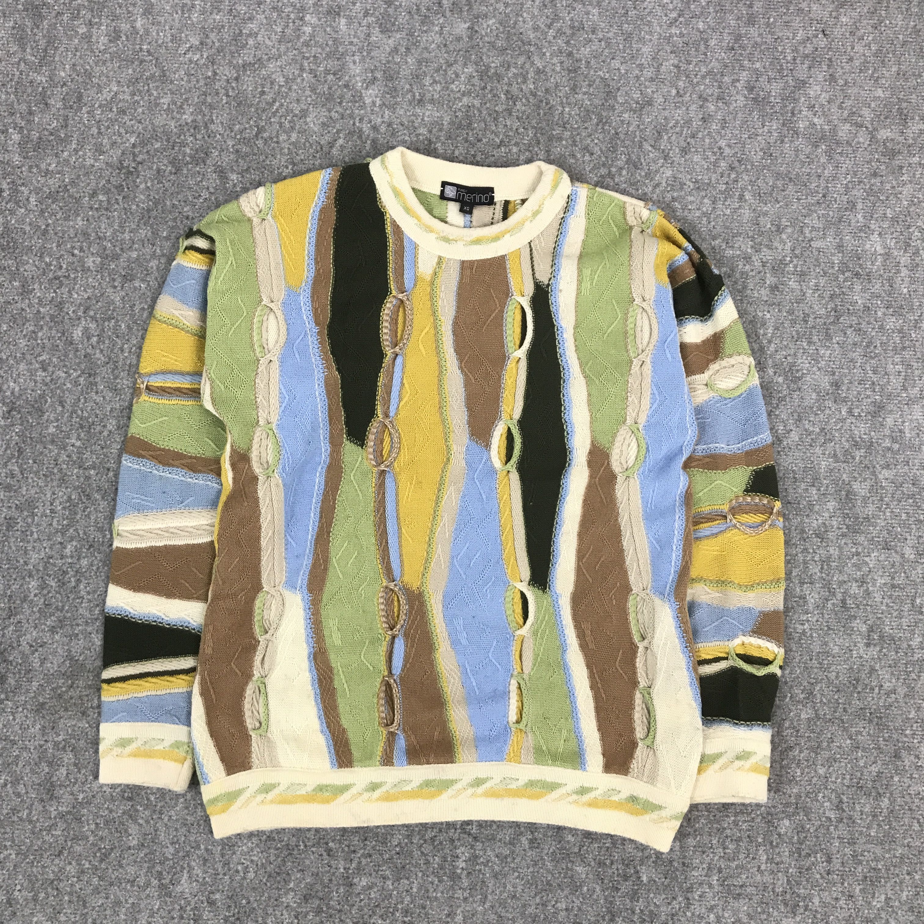 Aran Isles Knitwear × Japanese Brand × Unbound Merino MERINO KNITWEAR COOGI STYRL DESIGN KNITWEAR Size US XS / EU 42 / 0 - 1 Thumbnail