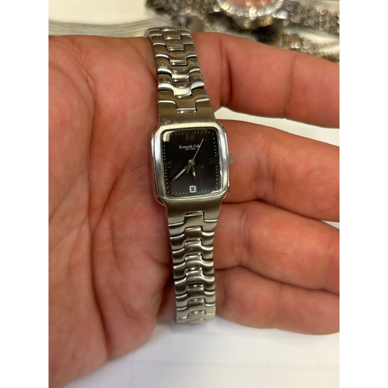 Kenneth Cole Kenneth Cole Silver Tone Womens Watch! New Battery! Size ONE SIZE - 5 Thumbnail