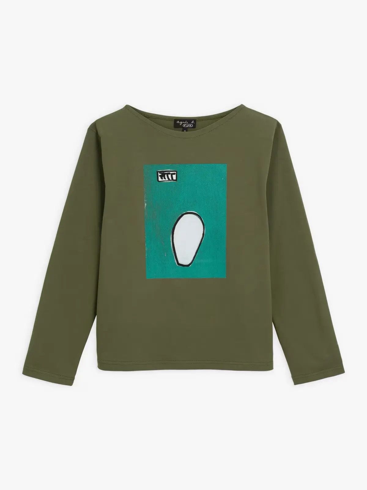 Agnes B Emil Halmos Artist Boxy Fit Bowie Long Sleeve Tee