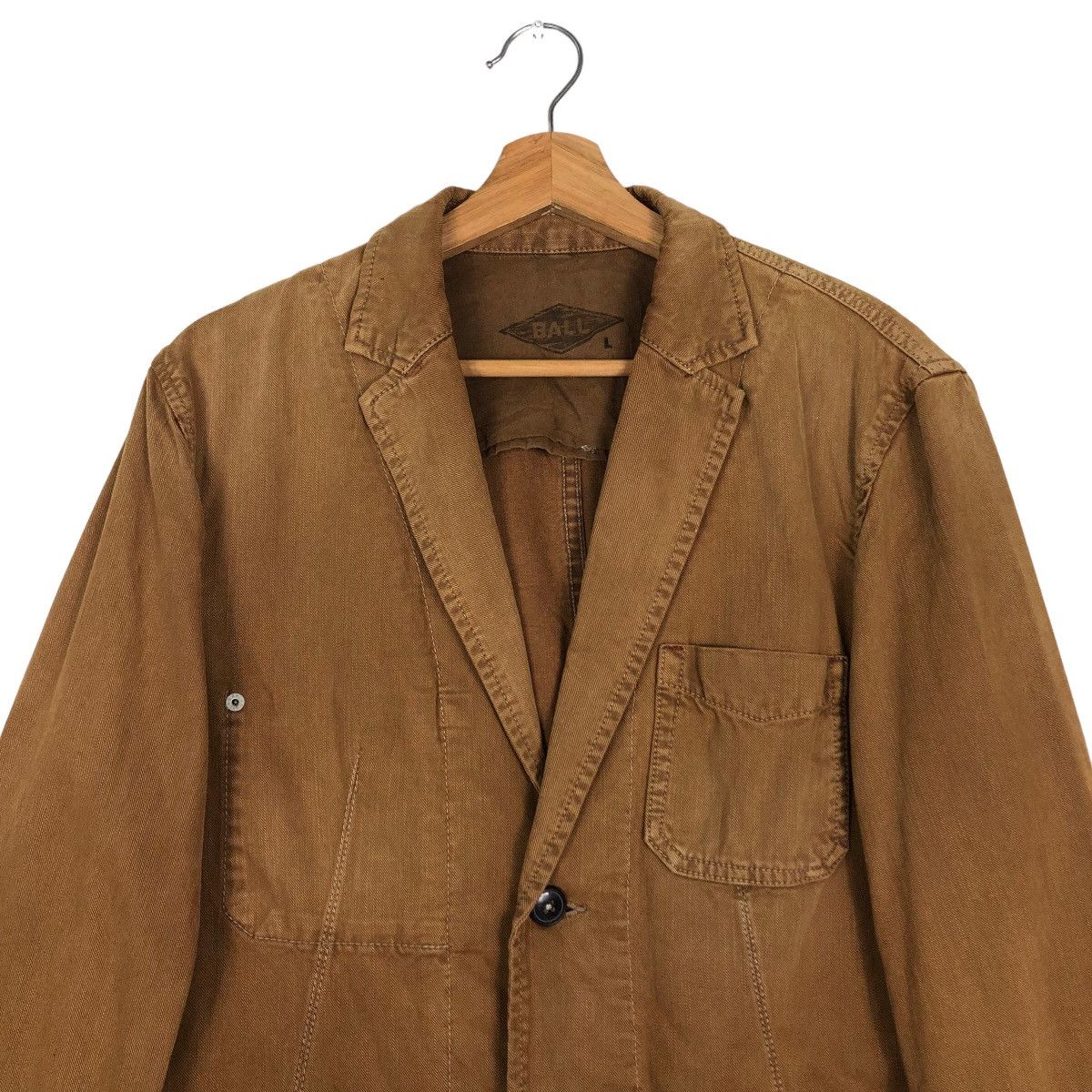 Japanese Brand 🔥Vintage Chore Work Jacket Ball Issey Miyake Japan Size US L / EU 52-54 / 3 - 3 Thumbnail