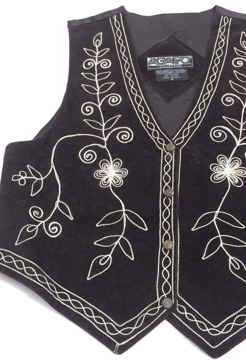 Hysteric Glamour × Japanese Brand Vintage Vest Leather Agapo Collection Made in India Size US M / EU 48-50 / 2 - 2 Thumbnail