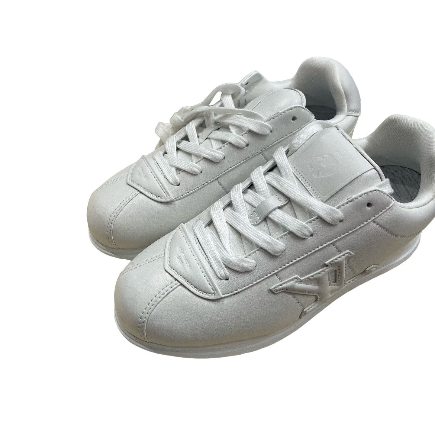 Louis Vuitton Louis Vuitton Debossed Leather Low-Top Sneakers 10.5 Size US 11.5 / EU 44-45 - 1 Thumbnail