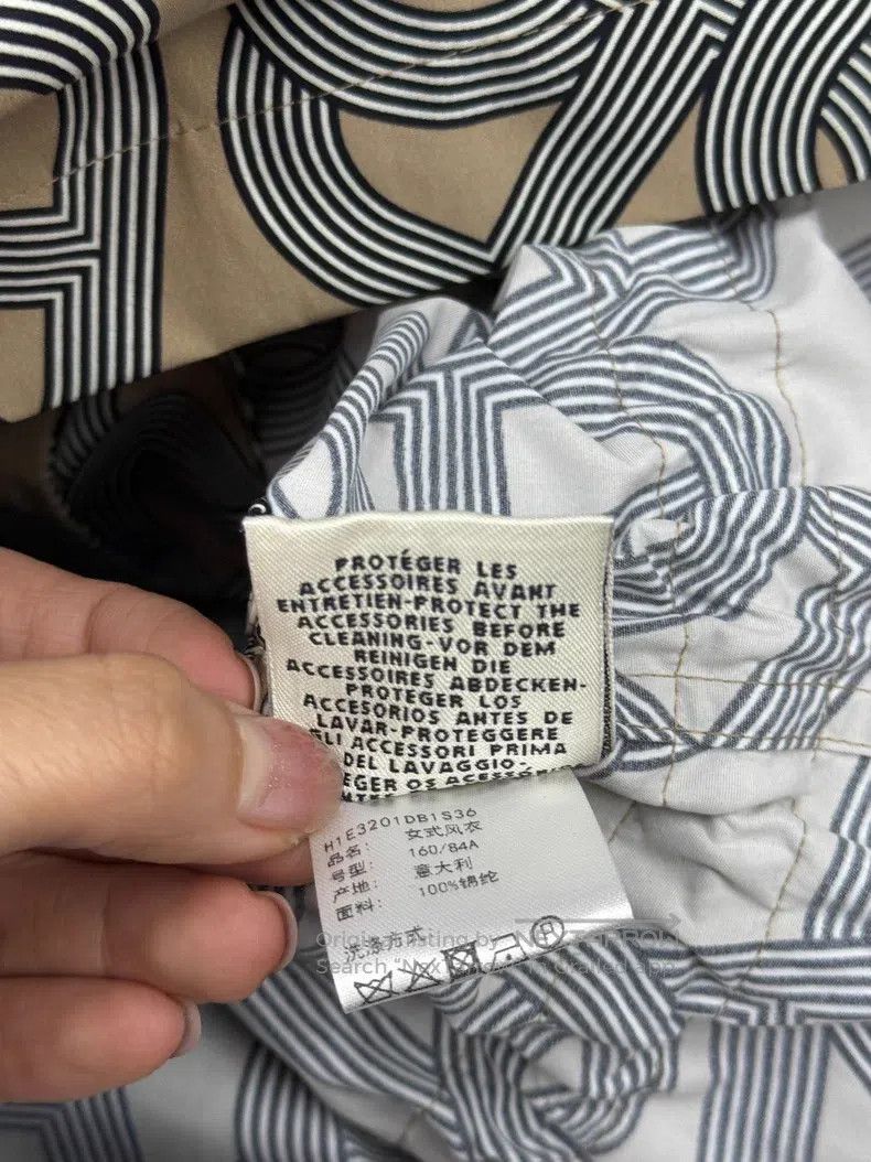 Hermes Hermes Khaki Pig Nose Printed Windbreaker Jacket and Short Size XS / US 0-2 / IT 36-38 - 8 Thumbnail