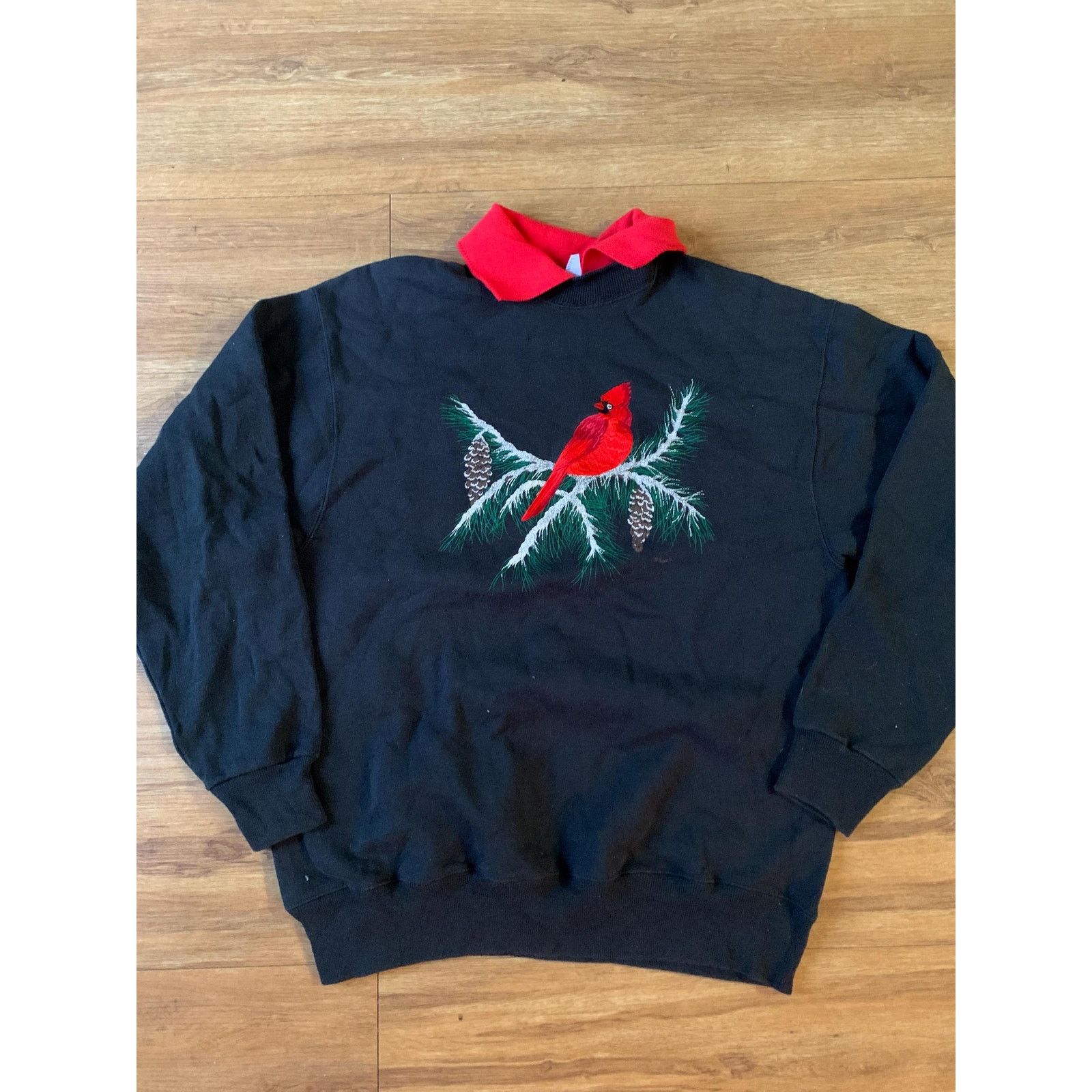Hanes Vintage cardinal Sweatshirt size large 1990s 80s Size L / US 10 / IT 46 - 1 Thumbnail