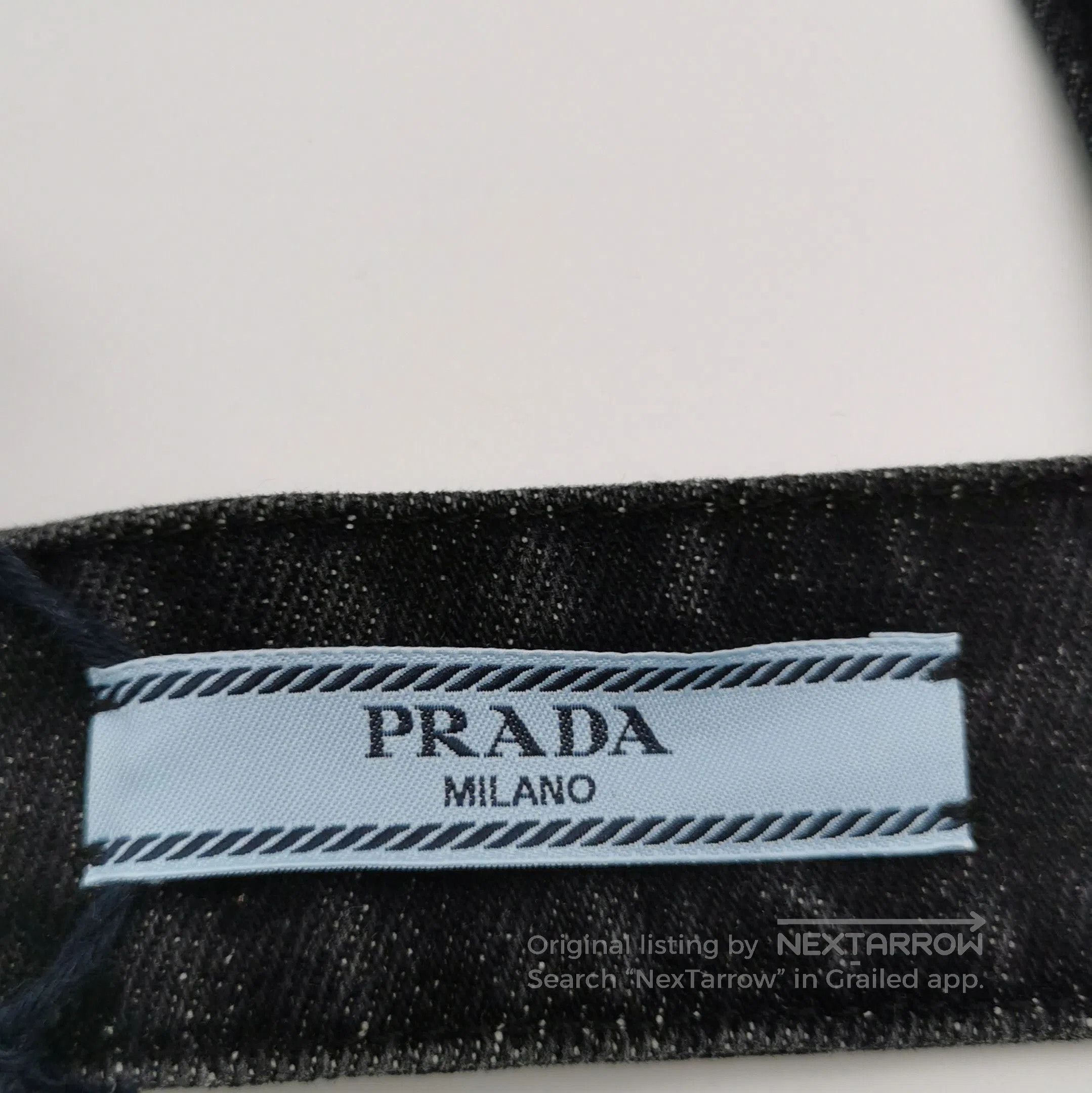 Prada Prada Triangle Logo Cotton Black Vest . Size M / US 6-8 / IT 42-44 - 4 Thumbnail