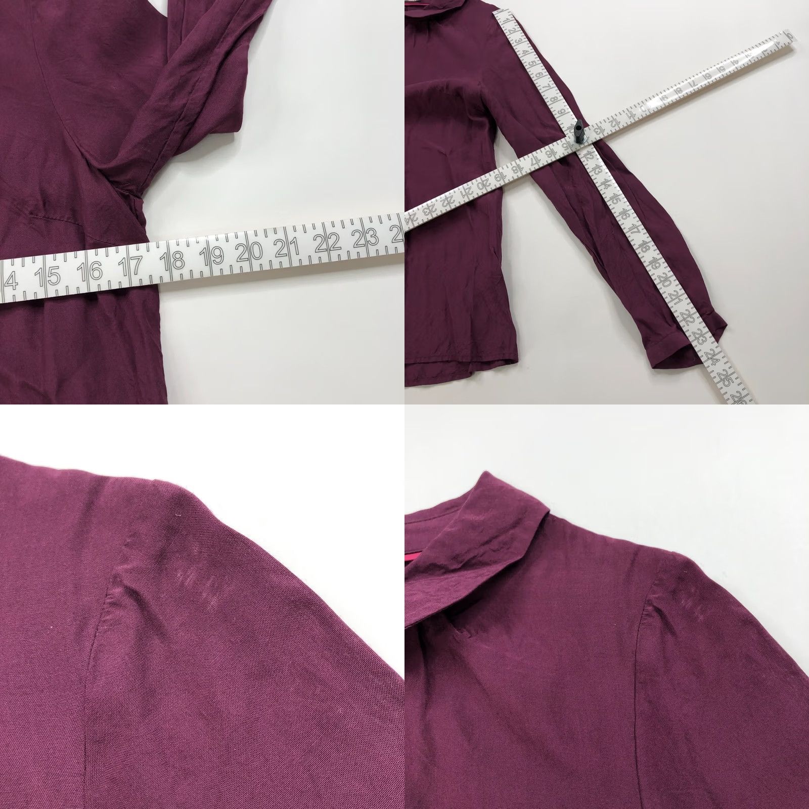 Boden Boden Women 6 Button-Up Pullover Long Sleeve Shirt Silk Blend Viscose Red Pullover Casual Shirt Womens Size M / US 6-8 / IT 42-44 - 8 Thumbnail