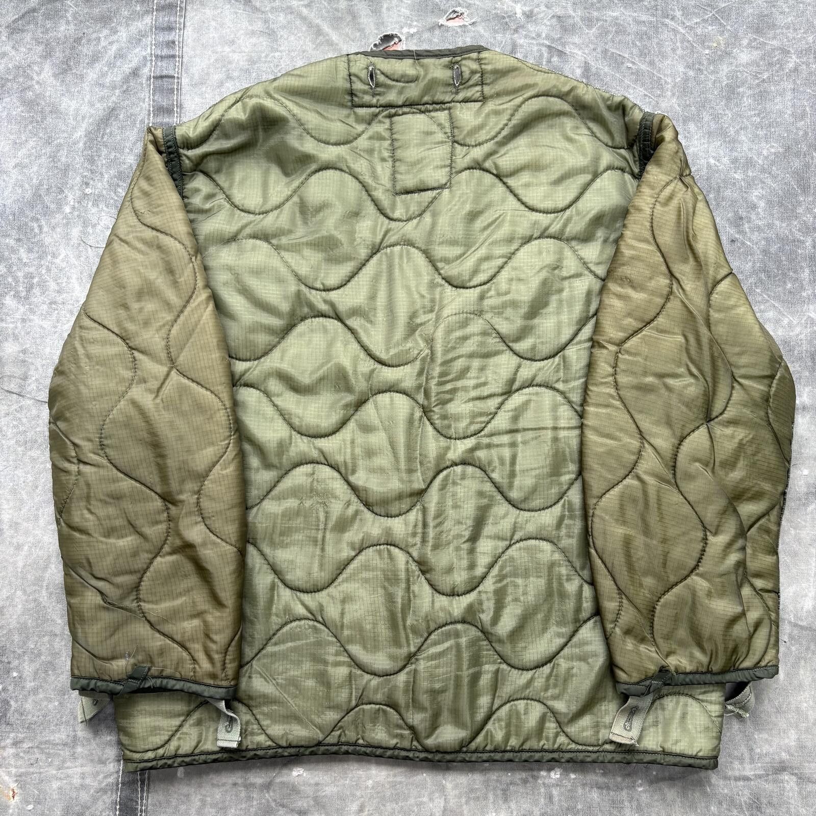 Other Vintage 80s Green Military Quilted Grunge M65 Jacket Liner Size US M / EU 48-50 / 2 - 4 Thumbnail